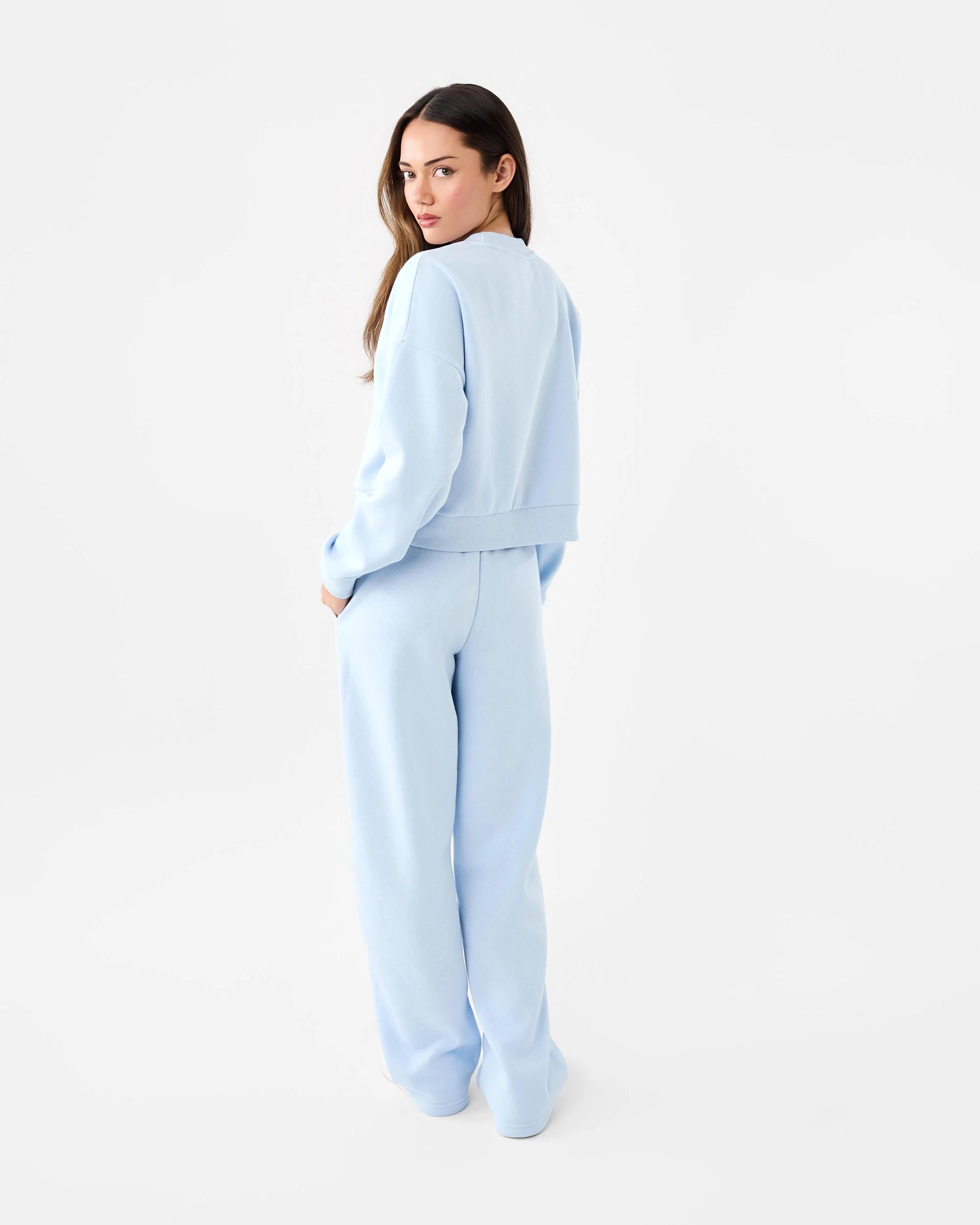 4 Everlast Womens Straight Leg Trackpants Powder Blu, 4 of 8