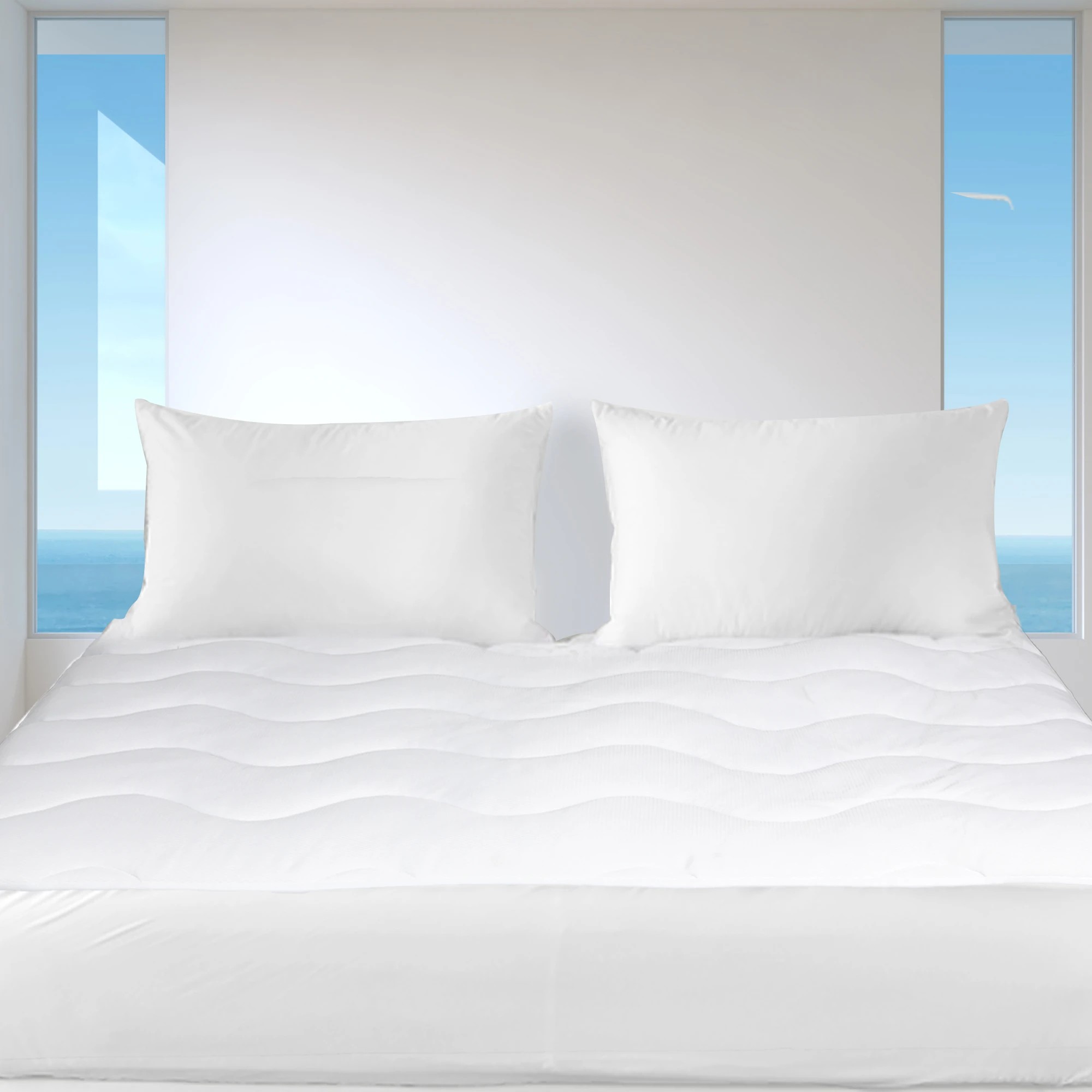 7 Dreamz Cool Mattress Topper Protector Summer Bed Pillowtop Pad Queen Cover, 7 of 7