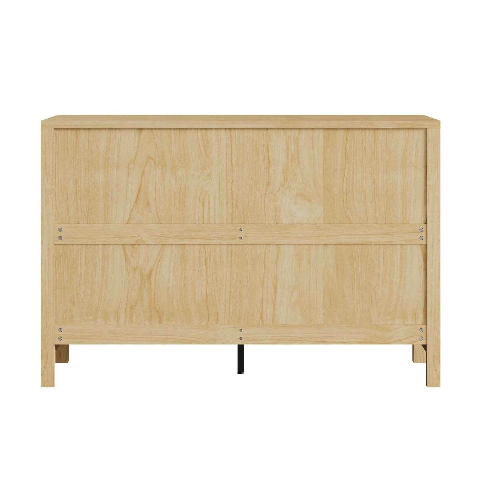 9 Oikiture 6 Chest Of Drawers Dresser Lowboy Storage Cabinet
 - Natural, 9 of 10