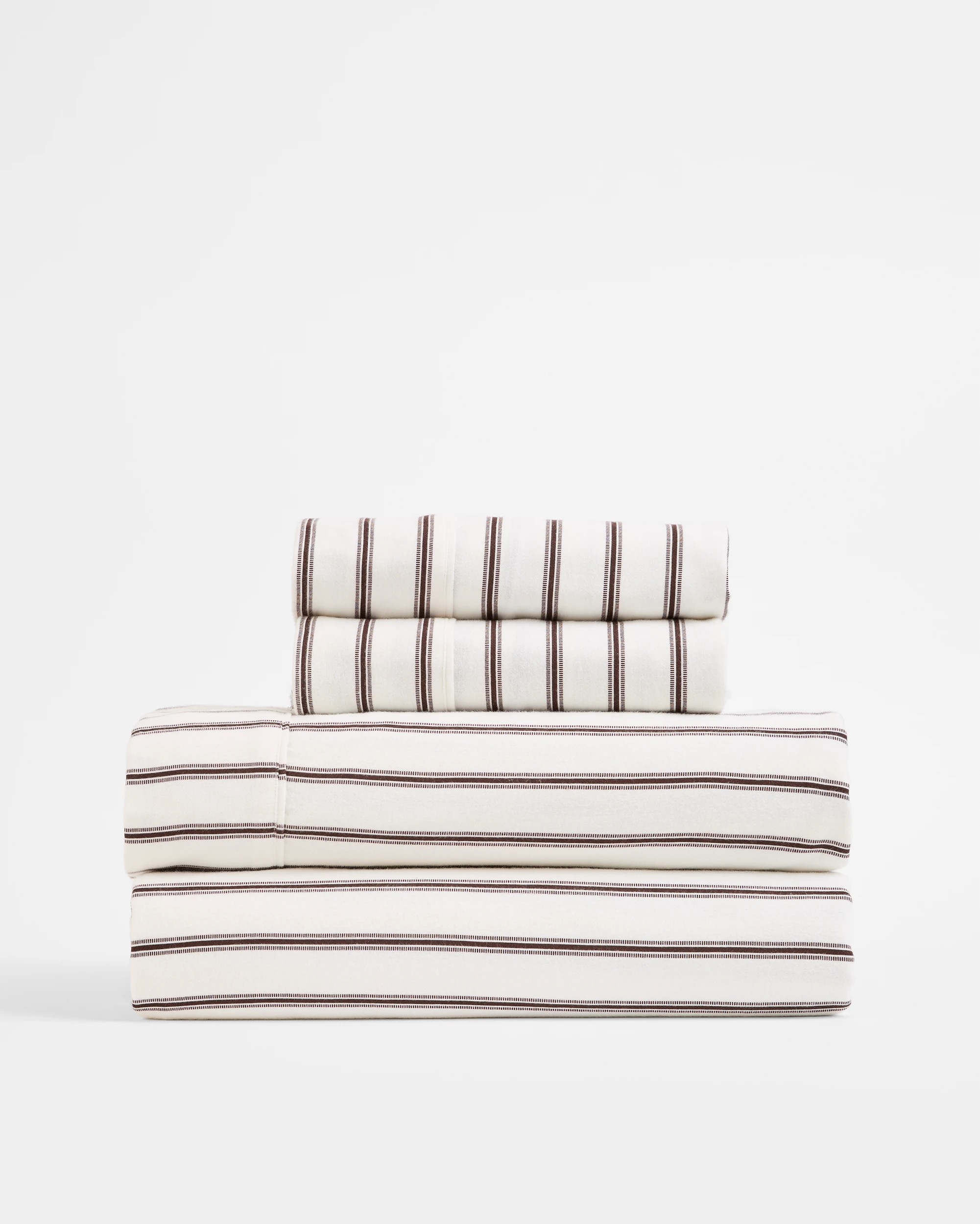 4 Target Taylor Stripe Flannelette Sheet Set - Double Bed - Brown, 4 of 4