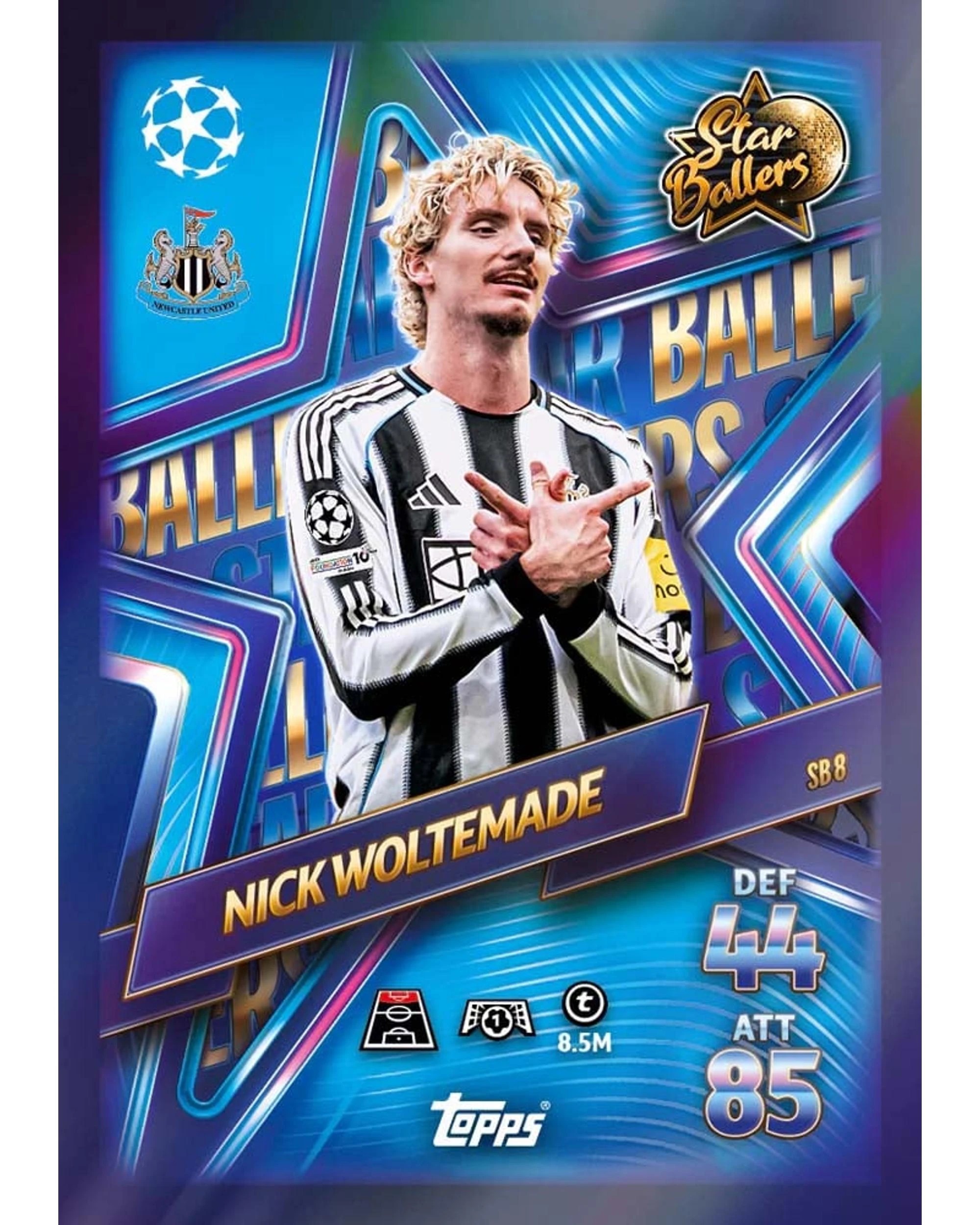 6 Match Attax UCC Champions League 2025/2026 Edition Star Ballers Eco Pack, 6 of 8