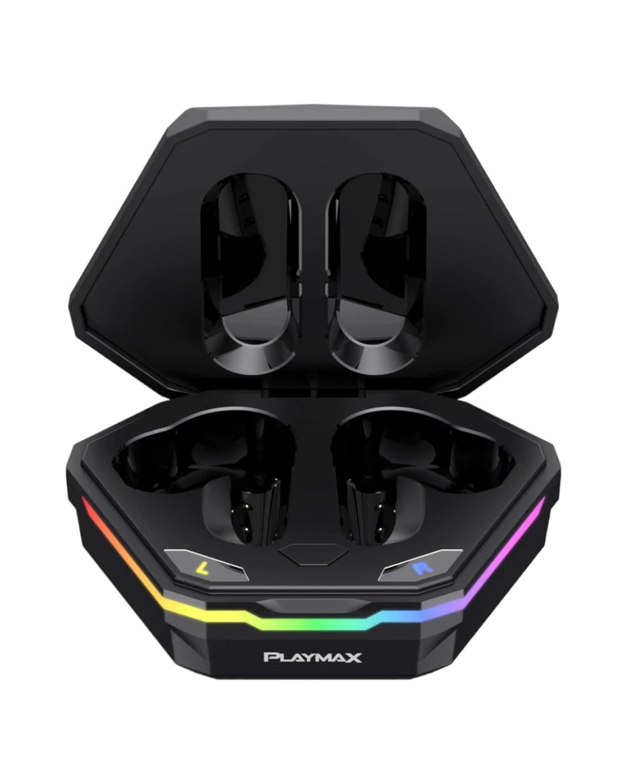 2 Playmax True Wireless RGB Gaming Earbuds - Hex, 2 of 10