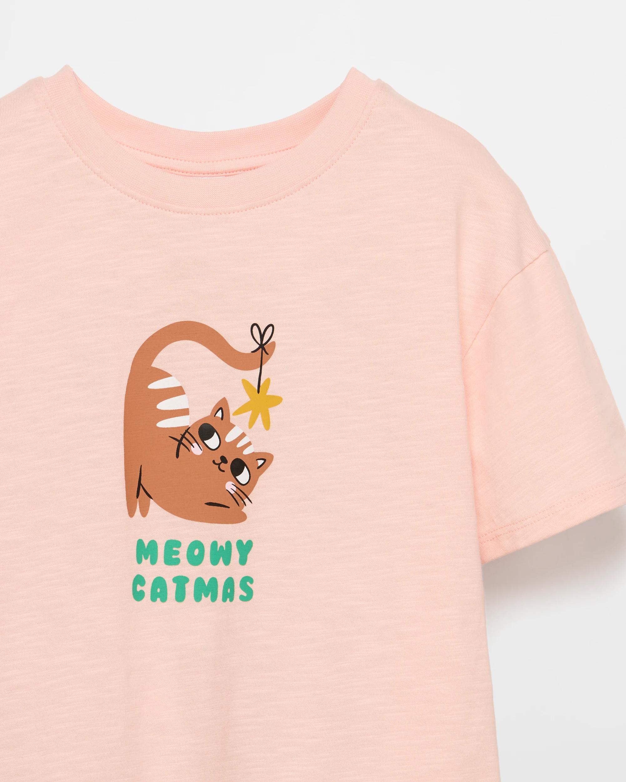 2 Target Kids Australian Cotton 2-piece T-shirt & Shorts Set, Pink — Size 5 PINK, 2 of 3