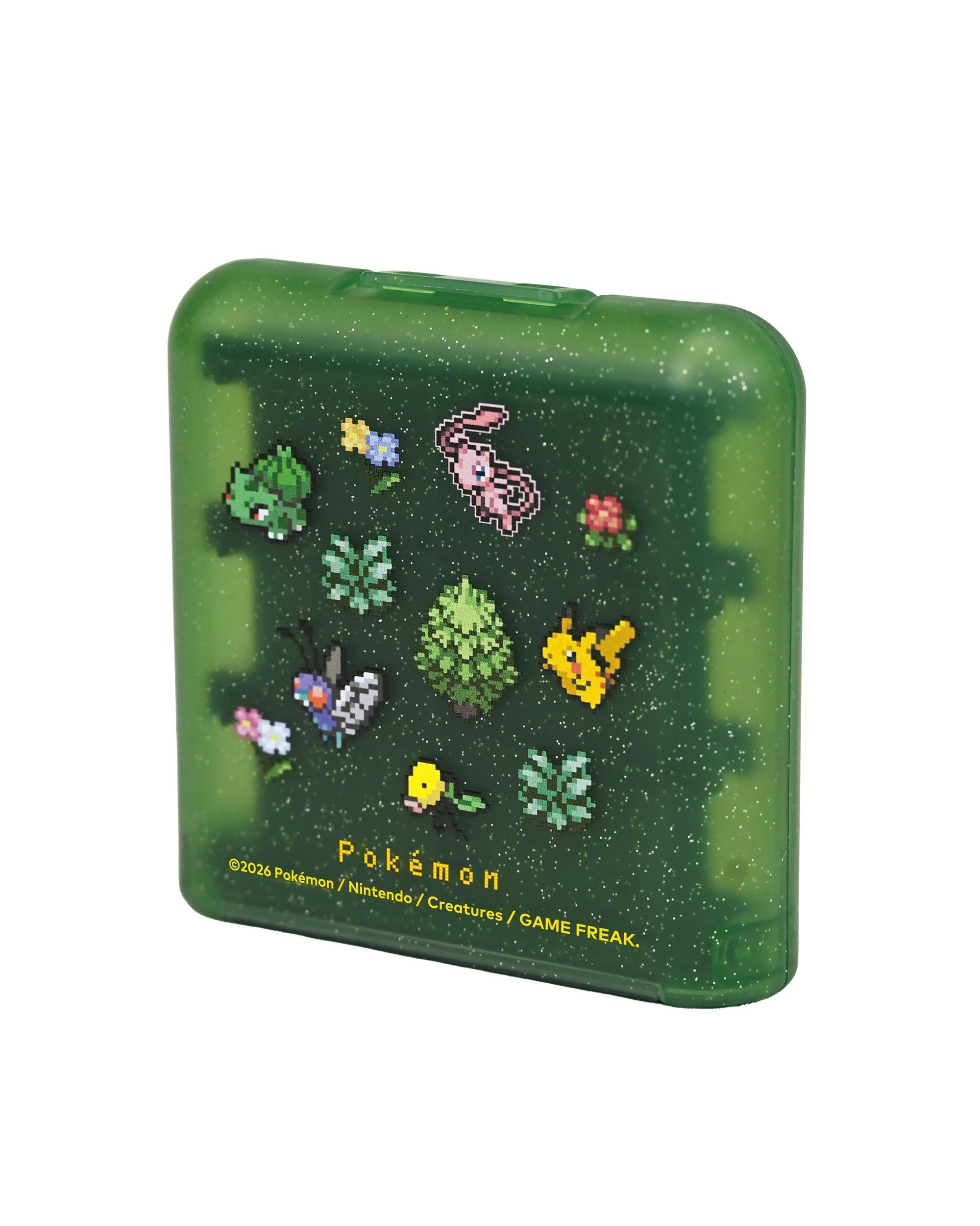 2 HORI Pokemon Pixel Green 24 Game Card Case for Nintendo Switch 2 - Green, 2 of 3