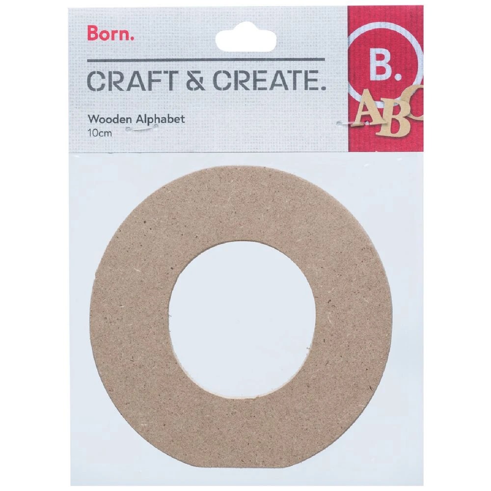 1 Born Wooden Alphabet Letter O 10cm, 1 of 3