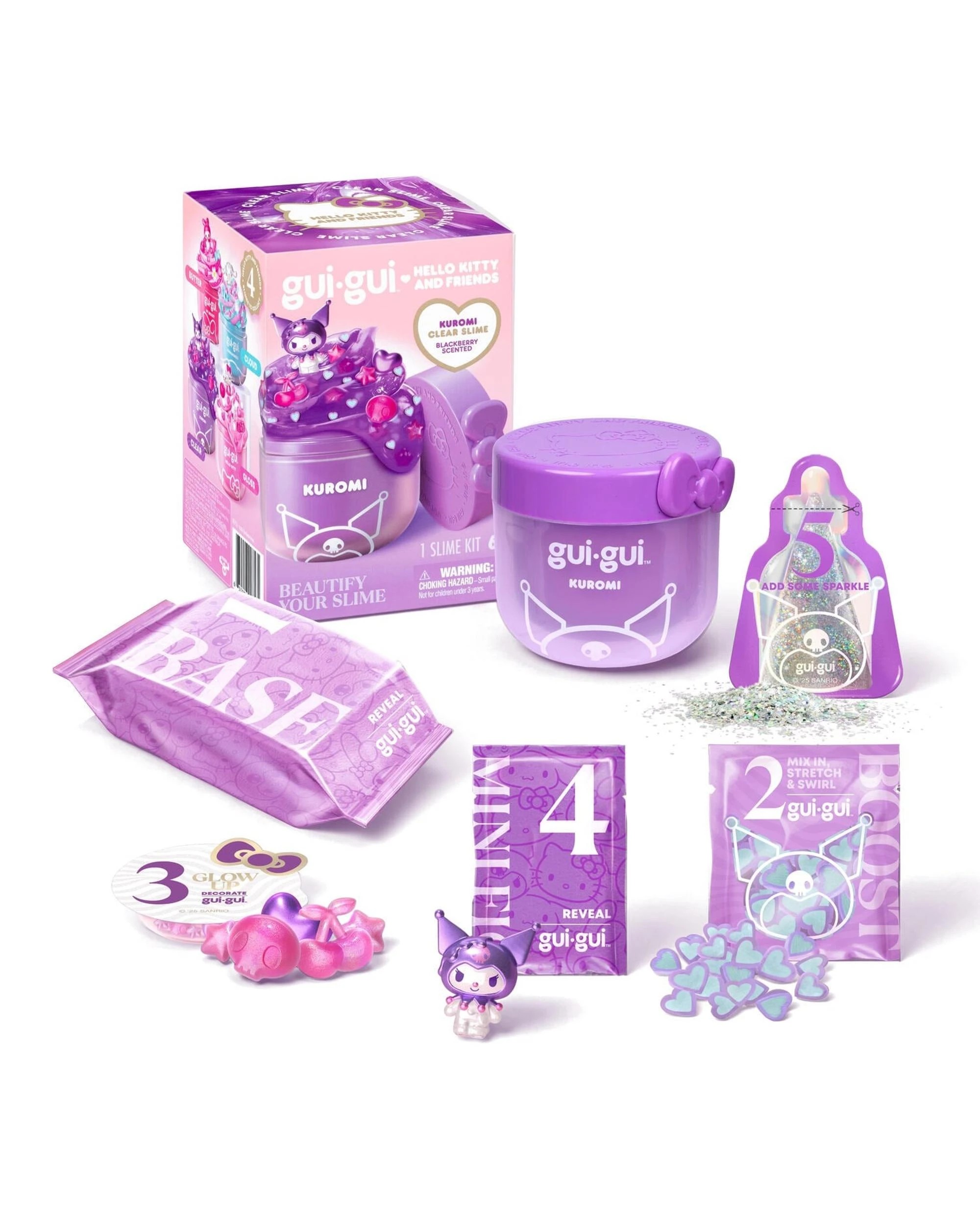 2 Gui Gui Sanrio Hello Kitty and Friends Kuromi Slime Single Pack, 2 of 4