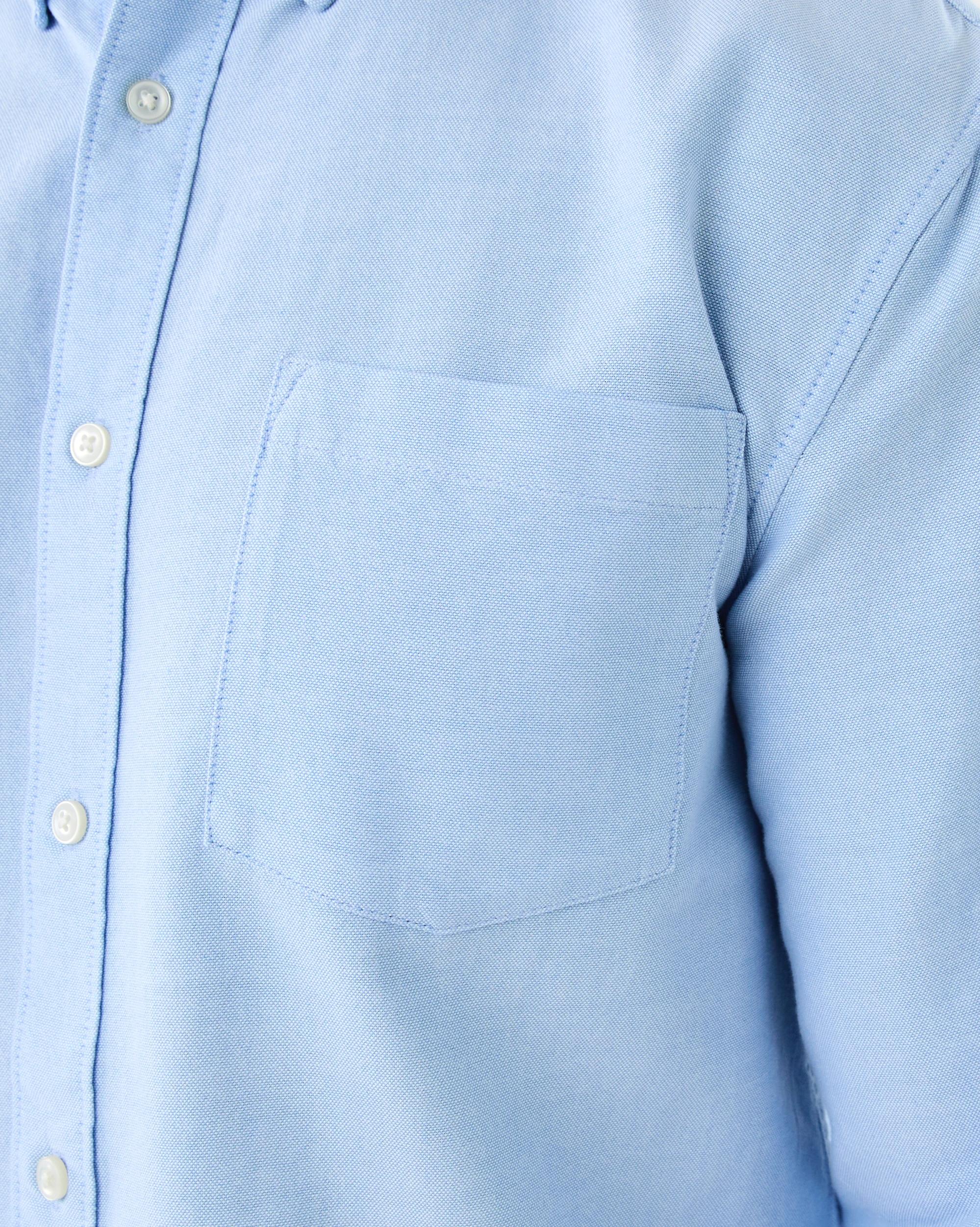 7 Long Sleeve Oxford Shirt Blu Light, 7 of 8