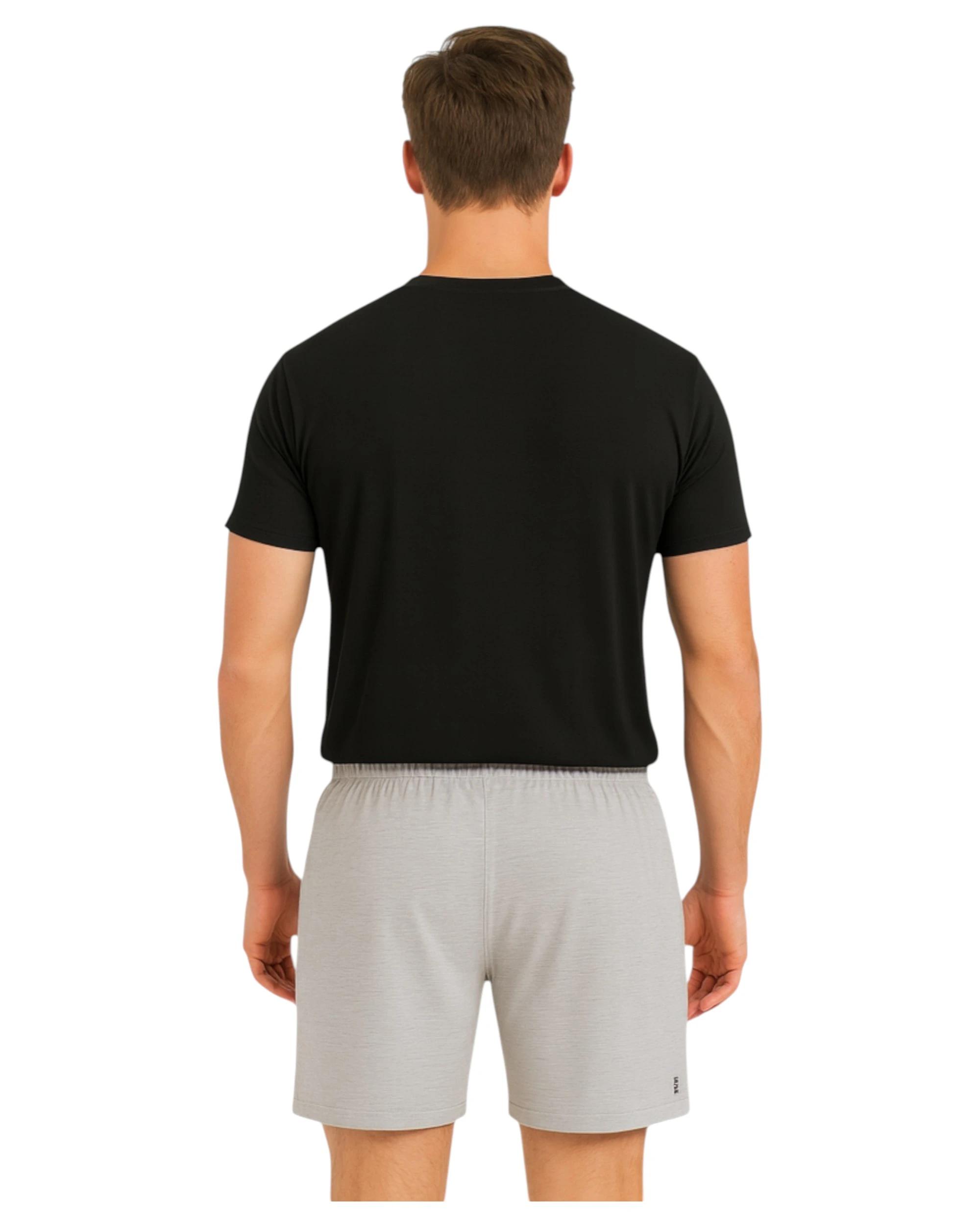 2 KingGee Mens Ruggers Active Poly Cotton Jersey Sweat Short Grey GREY, 2 of 4