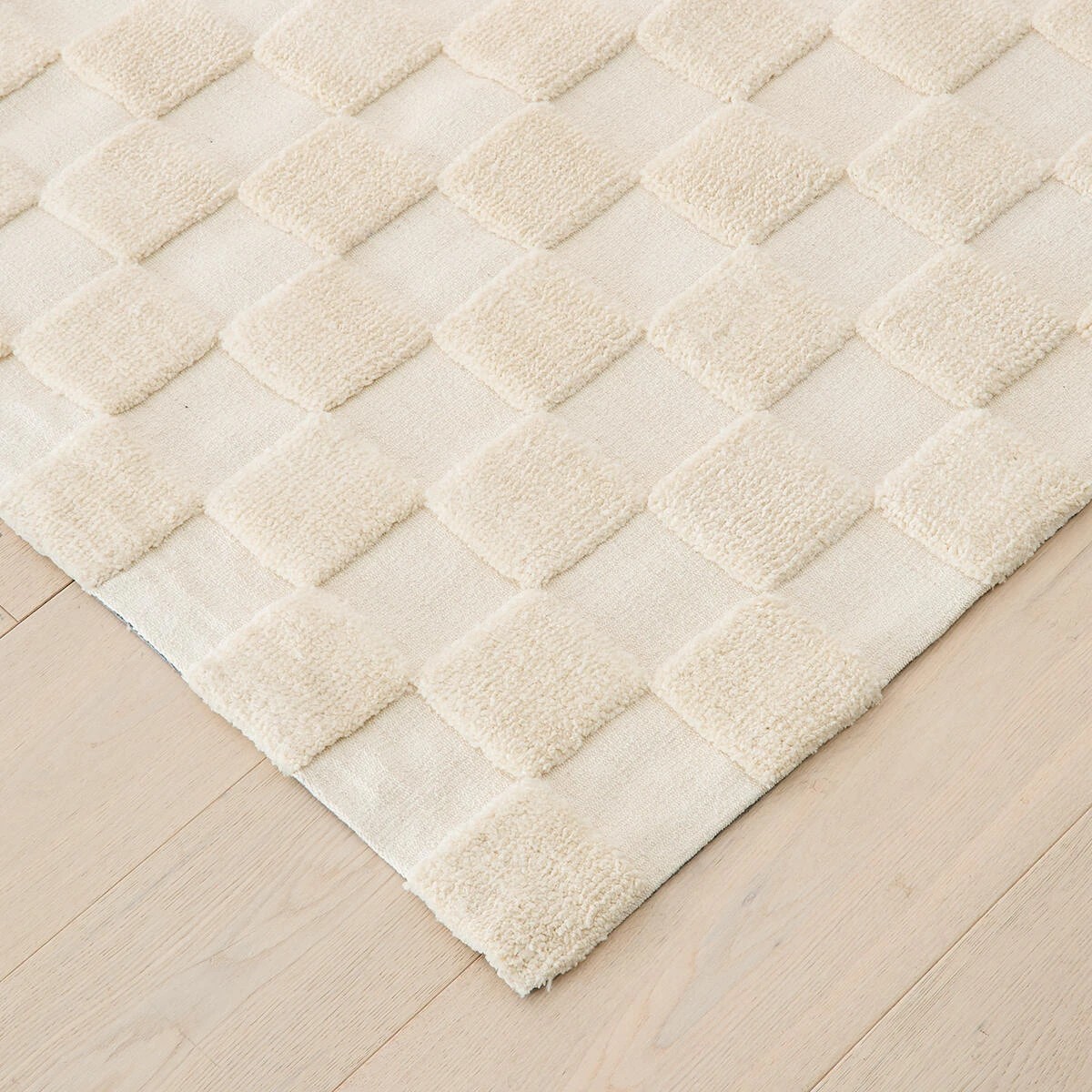 2 Check Rug - Natural, Extra Large - 270cm x 180cm, 2 of 7