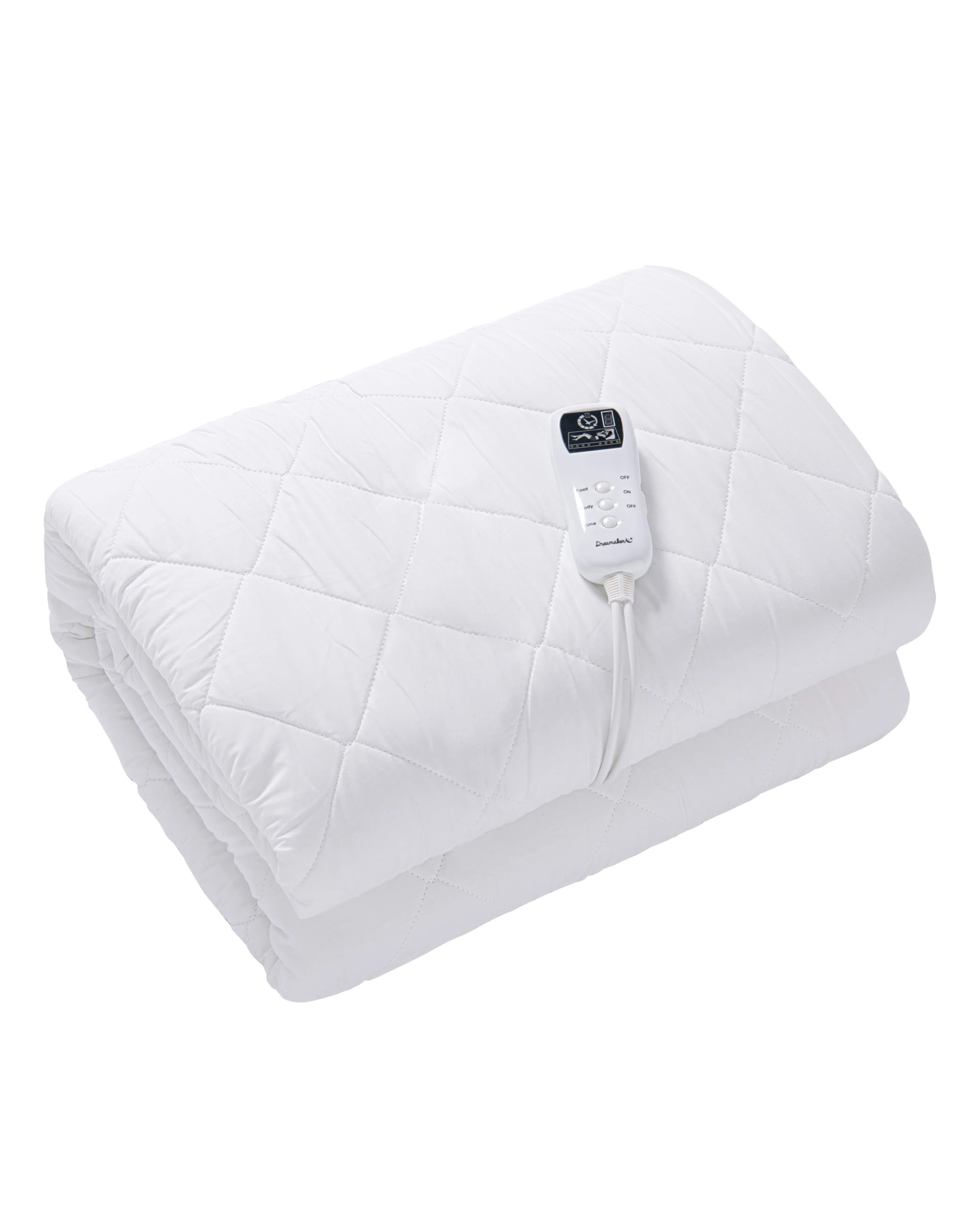 2 Dreamaker Healthguard Cotton Cover Quilted Electric Blanket - Single Bed - White, 2 of 7