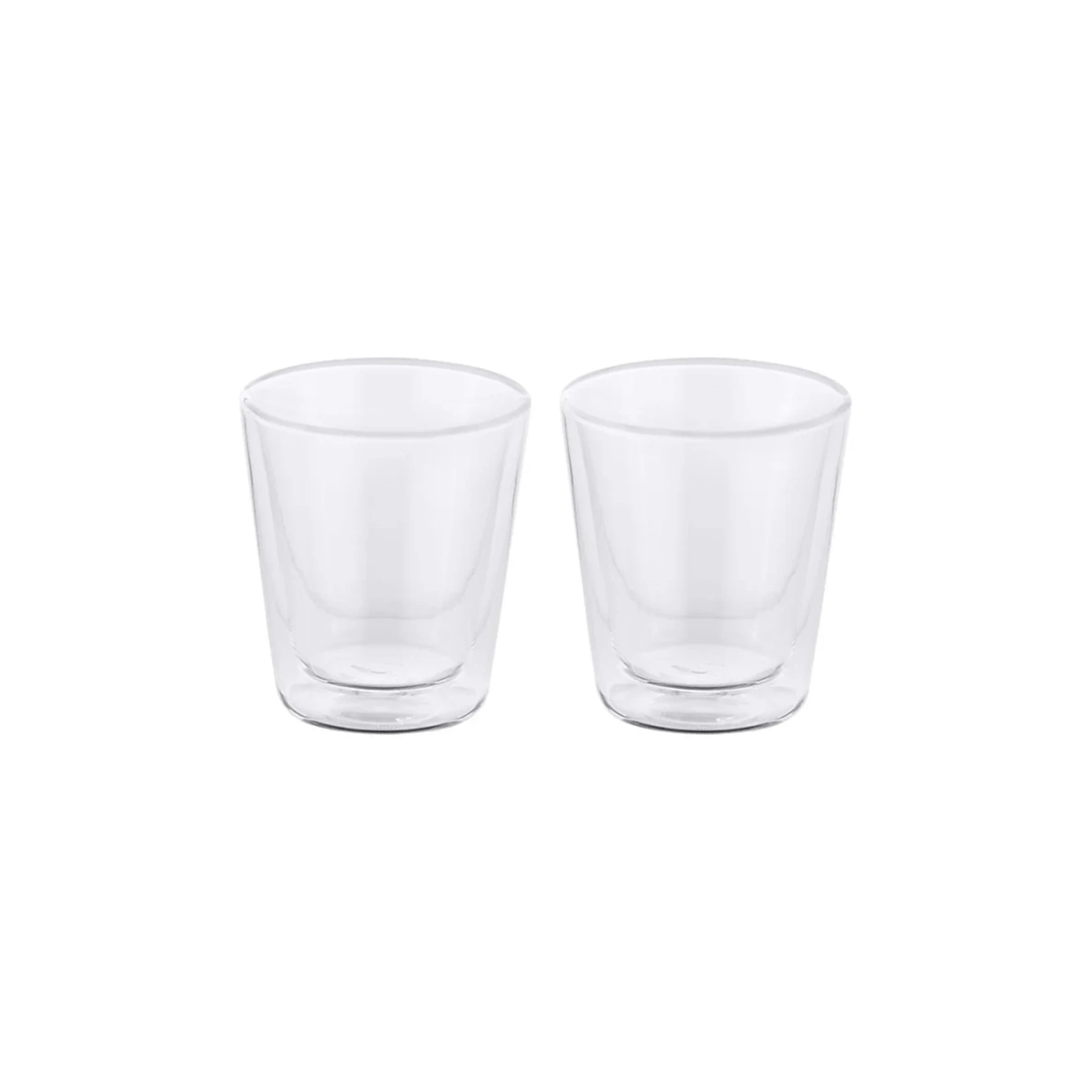 2 Maxwell & Williams 2pc Blend Double Wall Conical Glass Cup Set 200ml
 - Plain, 2 of 3