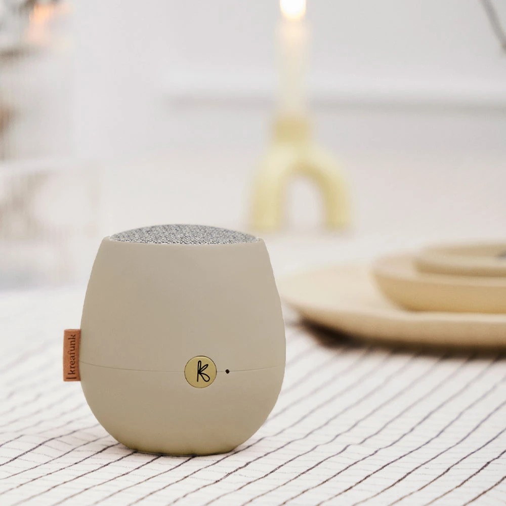 3 Kreafunk Ajazz 2 Bluetooth Speaker - Ivory Sand - Beige, 3 of 4