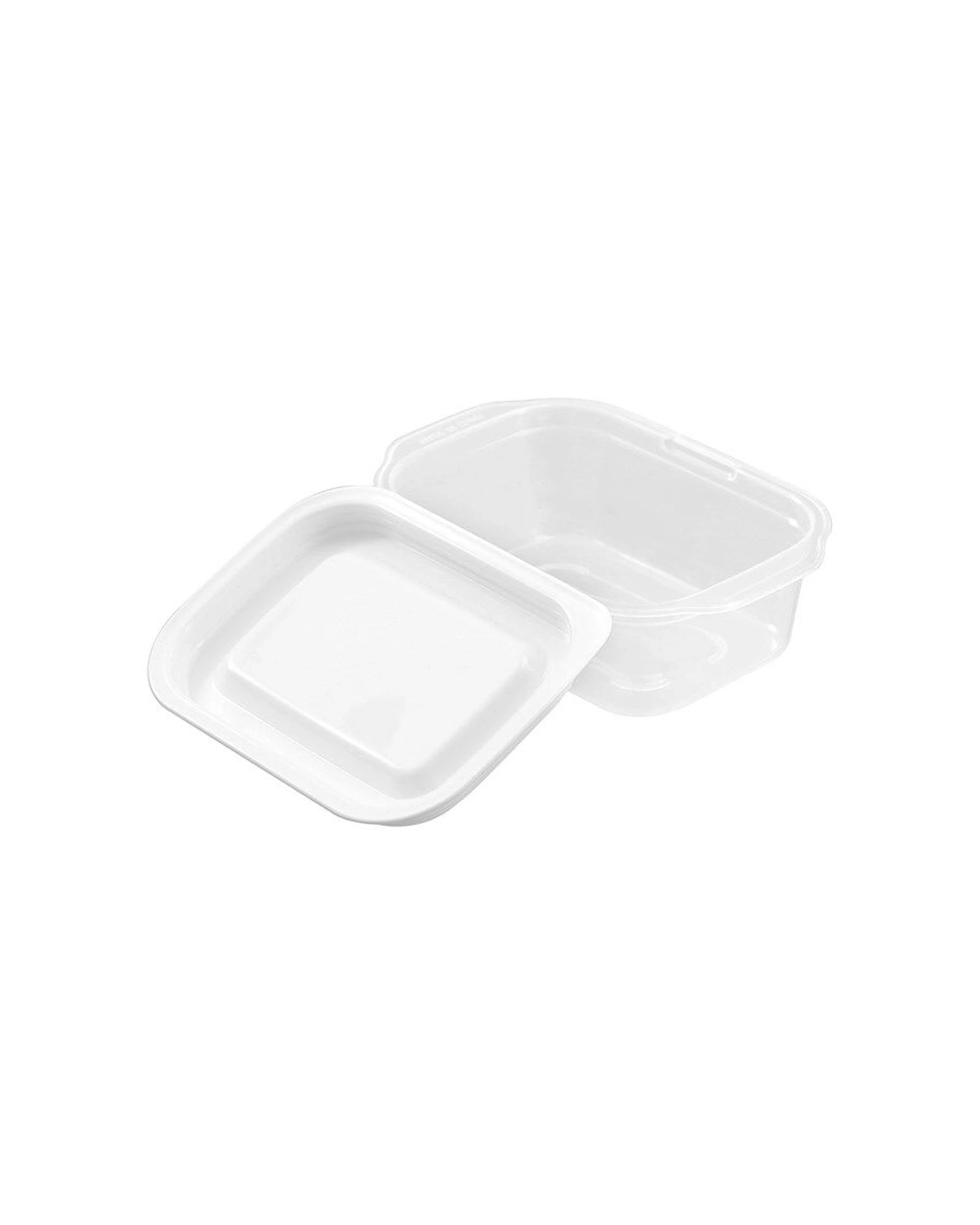 6 Lemon & Lime 12x 4PC Reusable Portable Rectangular Lunch Snack Container Set - White, 6 of 6