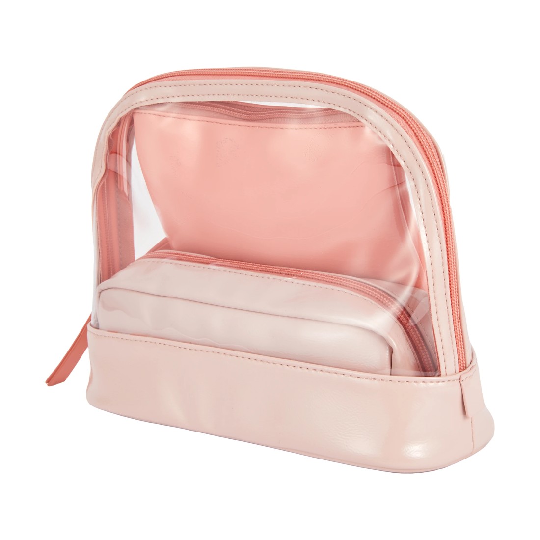 2 OXX Cosmetics 3 Piece Makeup Bag Set - Orange, 2 of 6