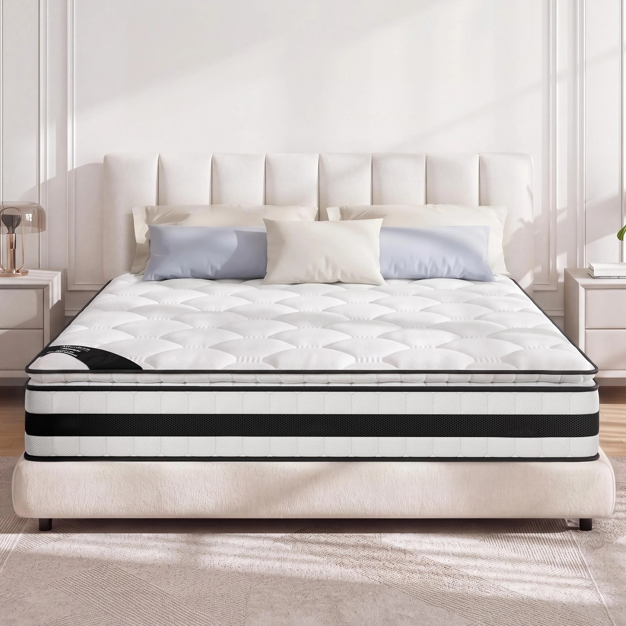 7 Alfordson 22cm Mattress Pillow Top Memory Foam Medium Firm - Double Bed, 7 of 10