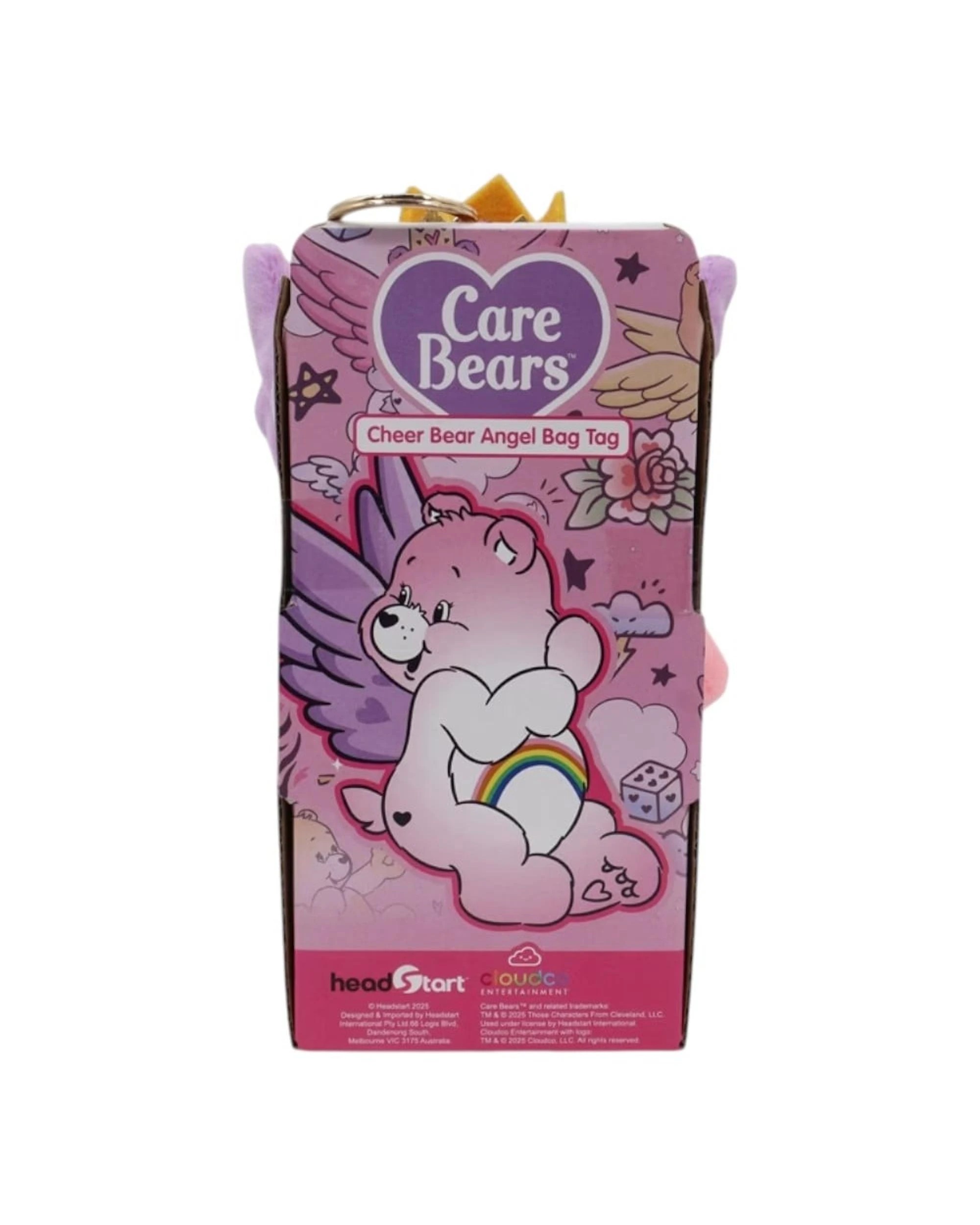 5 Care Bears Cheer Bear Angel Plush Bag Tag, 5 of 5