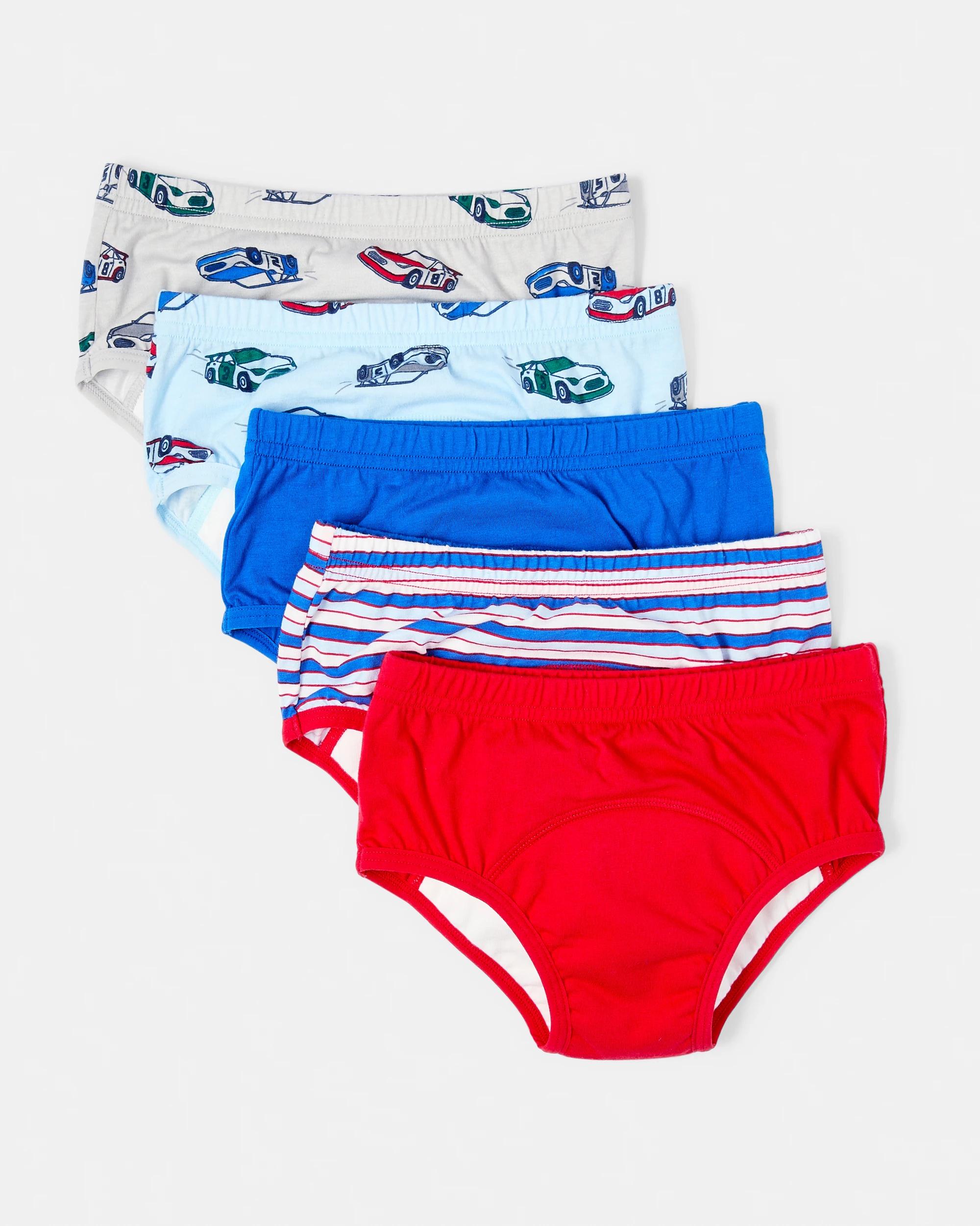 1 5 Pack Training Undies Blu Cars, 1 of 7