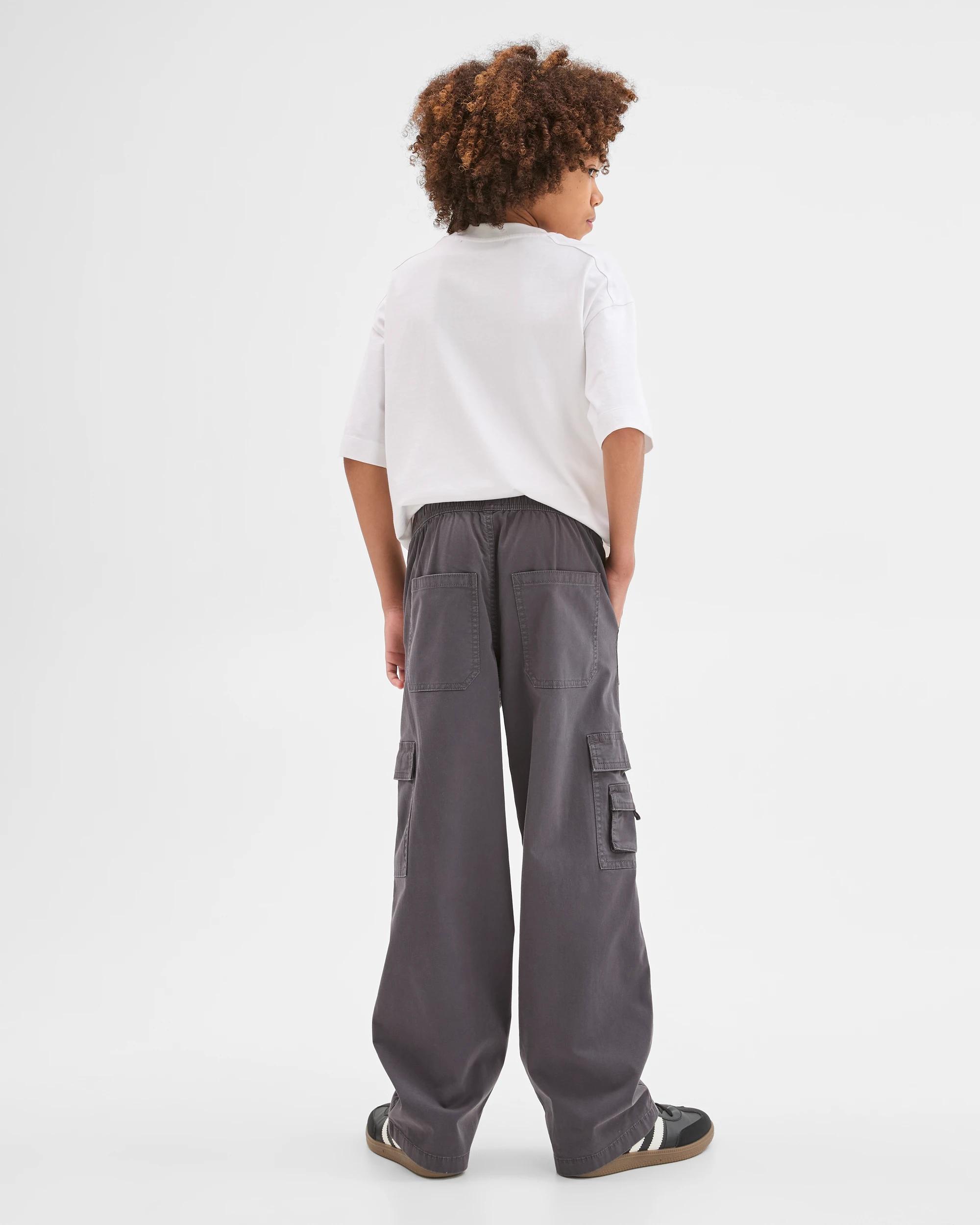 5 Target Kids Loose Fit Cargo Pants CHARCOAL, 5 of 8