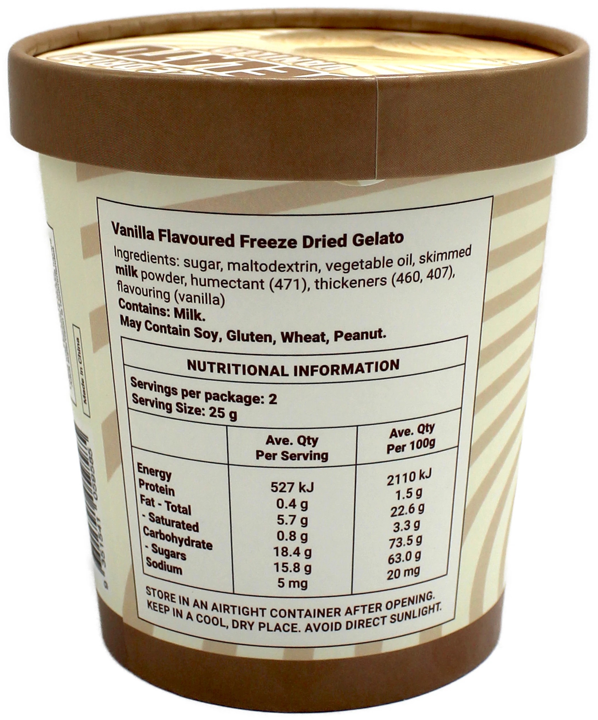 2 Sweet Vibes Freeze Dried Gelato 50g - Vanilla, 2 of 3