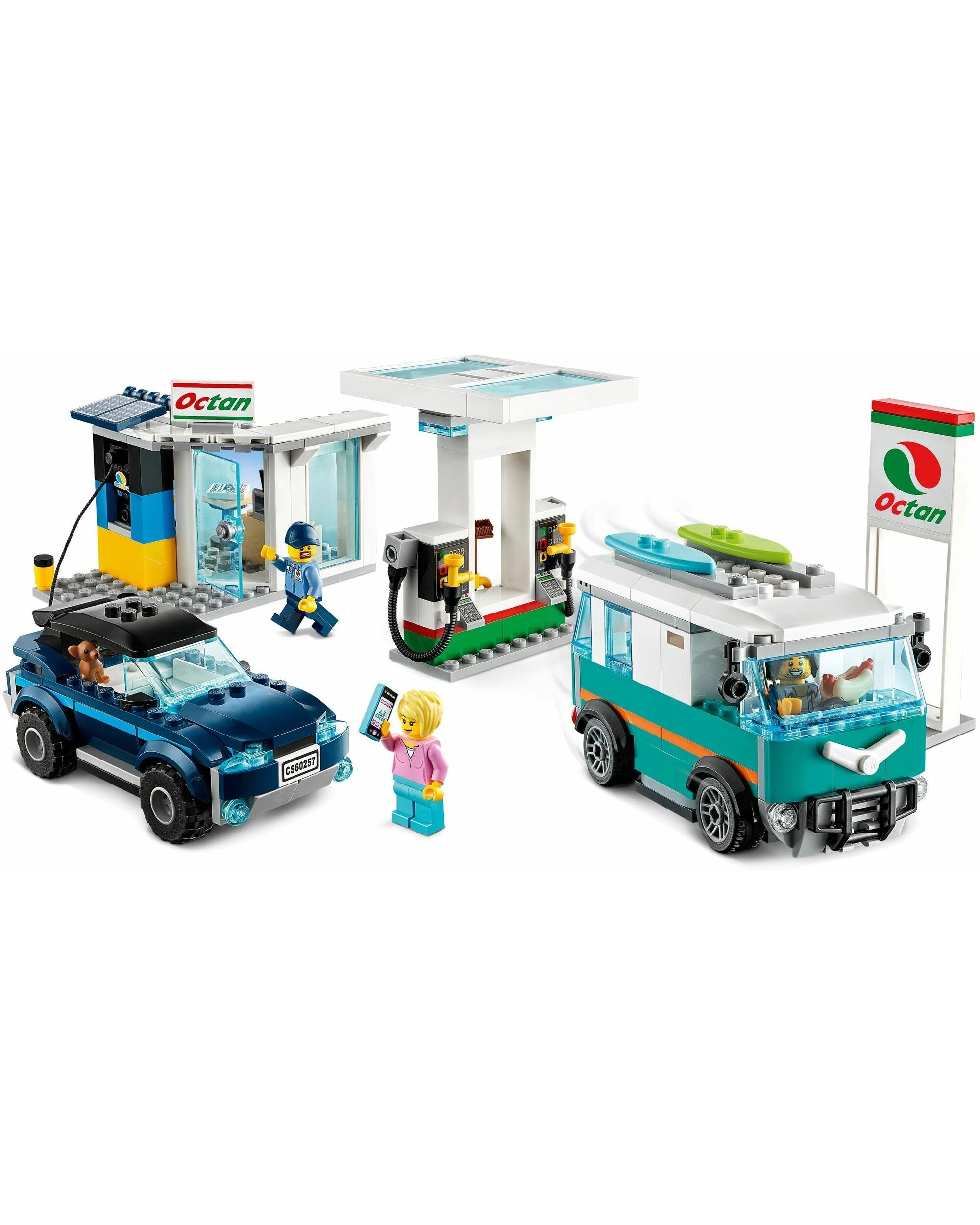 3 LEGO 60257 City Service Station: Gas & Electric Car Wash Fun, 3 of 4
