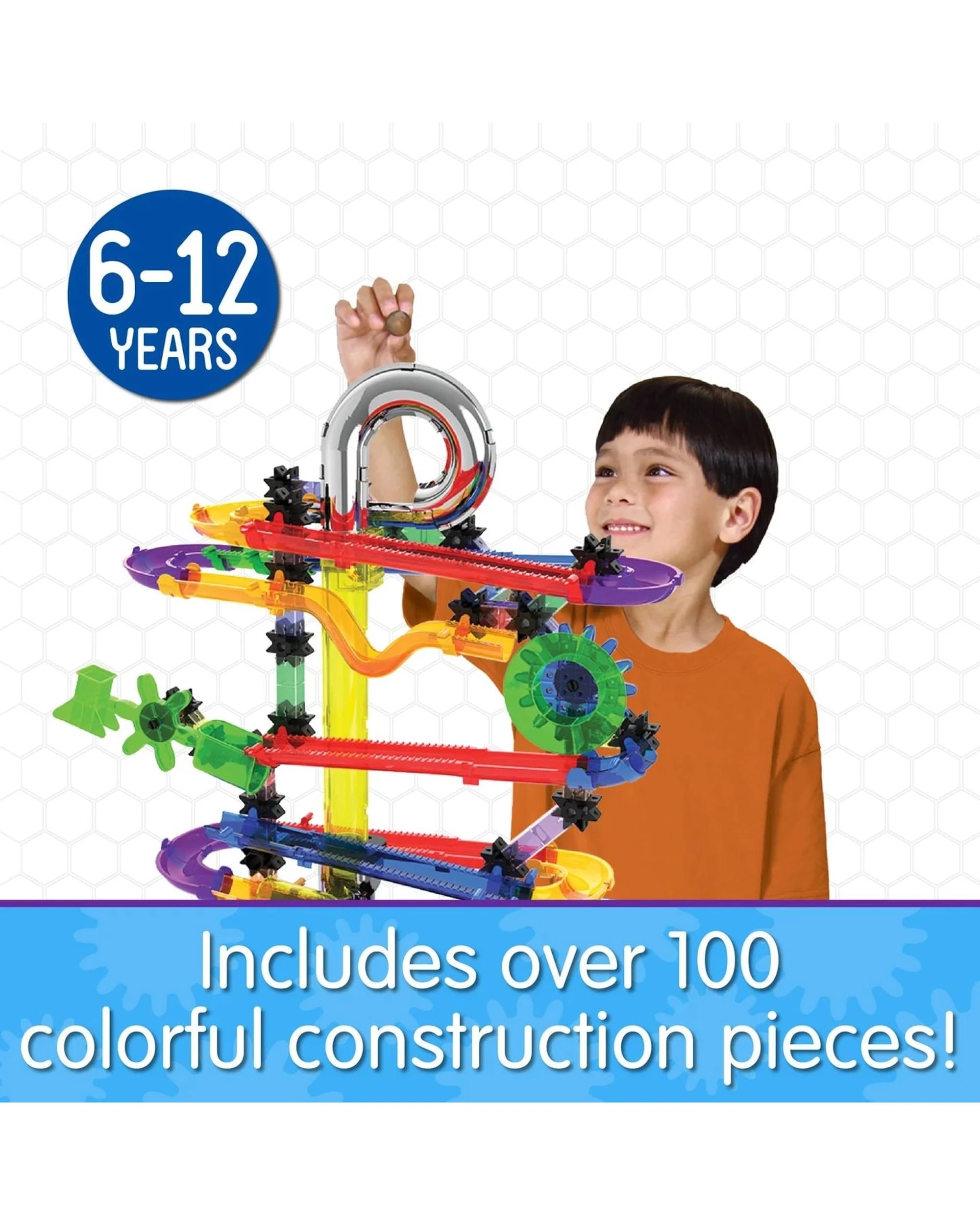 3 Techno Gears Marble Mania Hotshot 100+ Piece Marble Run Set, 3 of 5