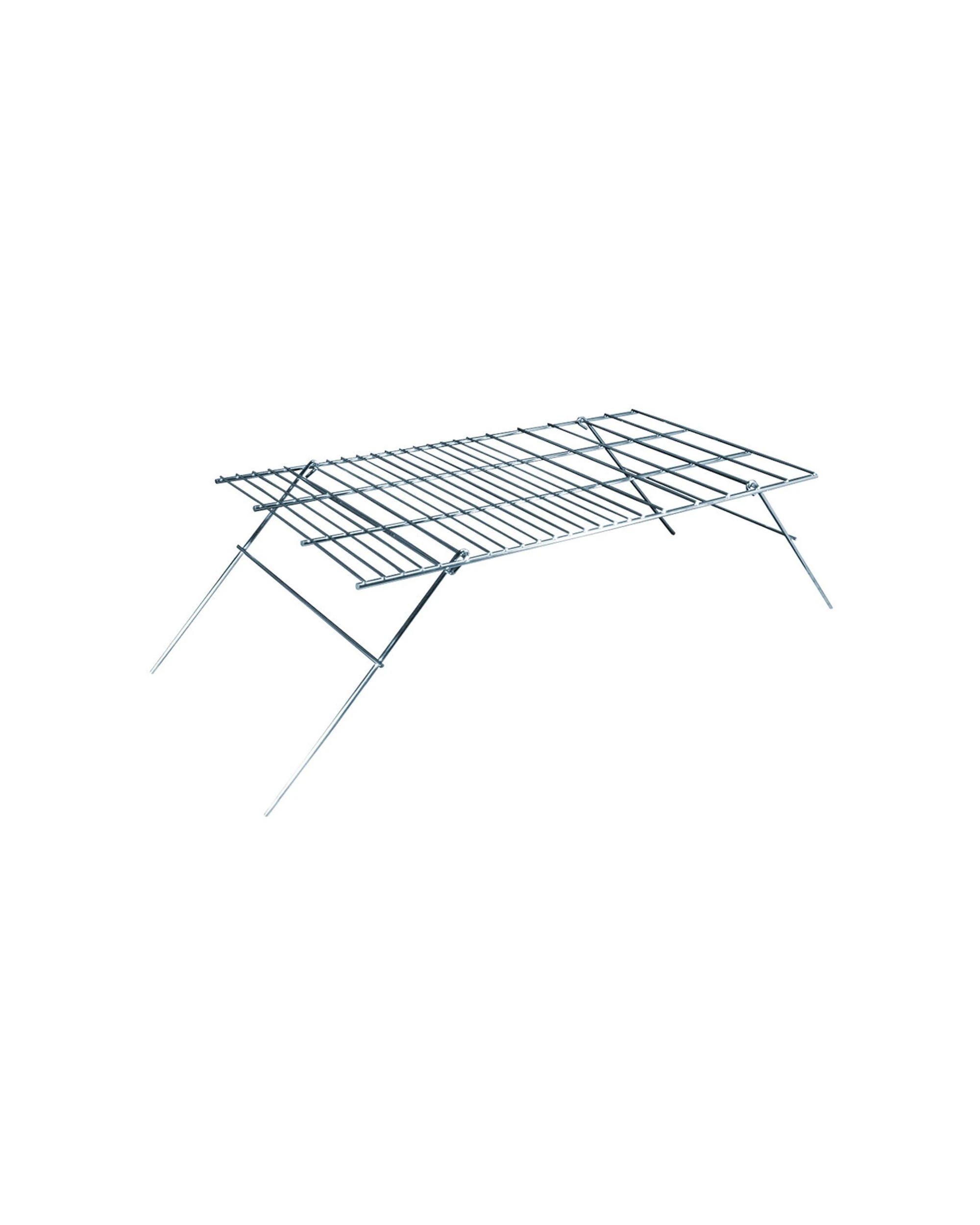 1 Coghlans Camp Grill Folding Flat Nickel-Plated Steel Surface - Silver, 1 of 2