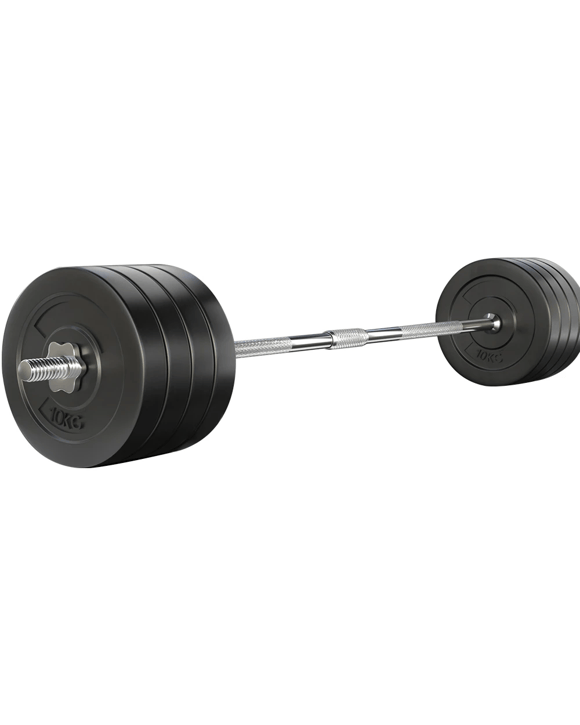 Everfit 88kg Barbell Set Weight Plates Bar Lifting Bench - Multi
