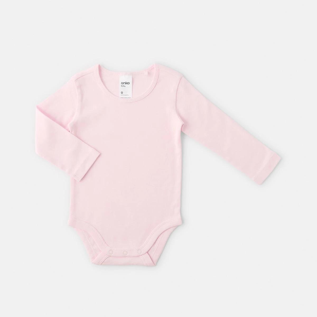 4 2 Pack Long Sleeve Bodysuits PINK AND WHITE MARLE, 4 of 6