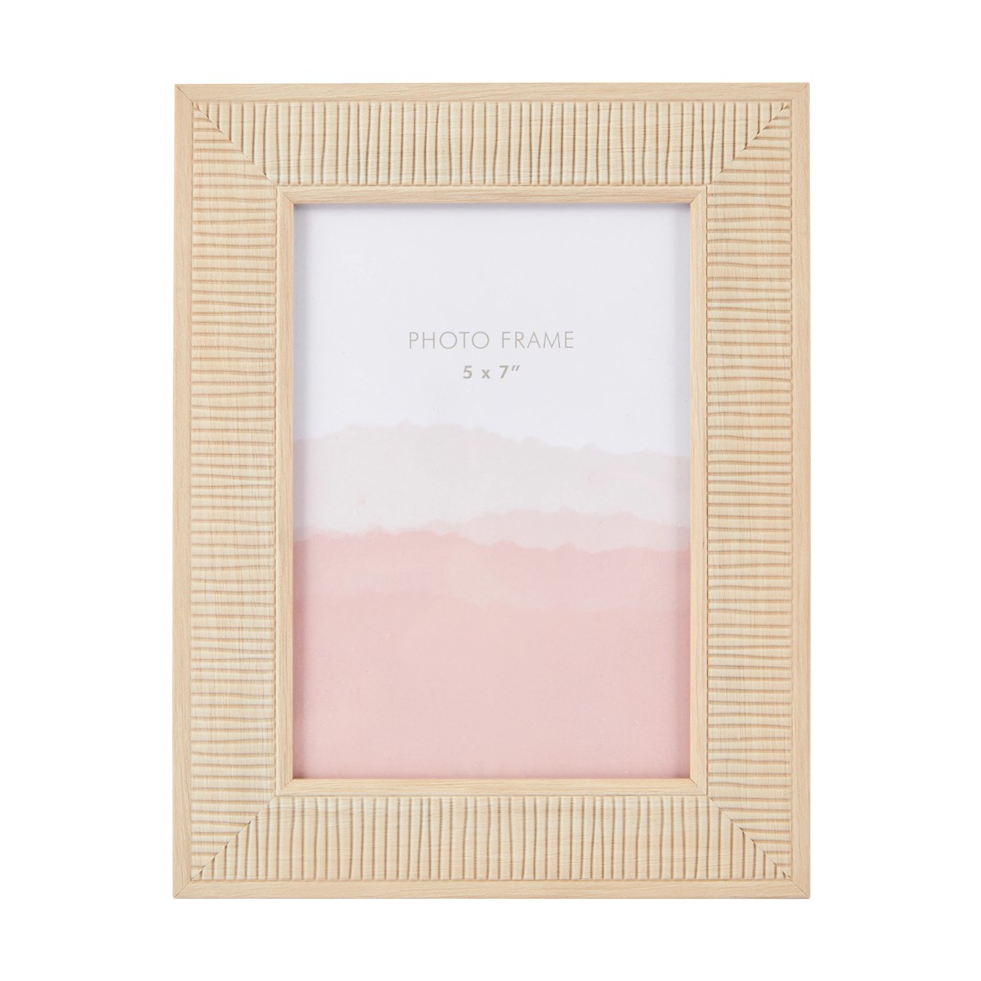 1 Ribbed Frame 5in. x 7in. - Oak Look, 1 of 4