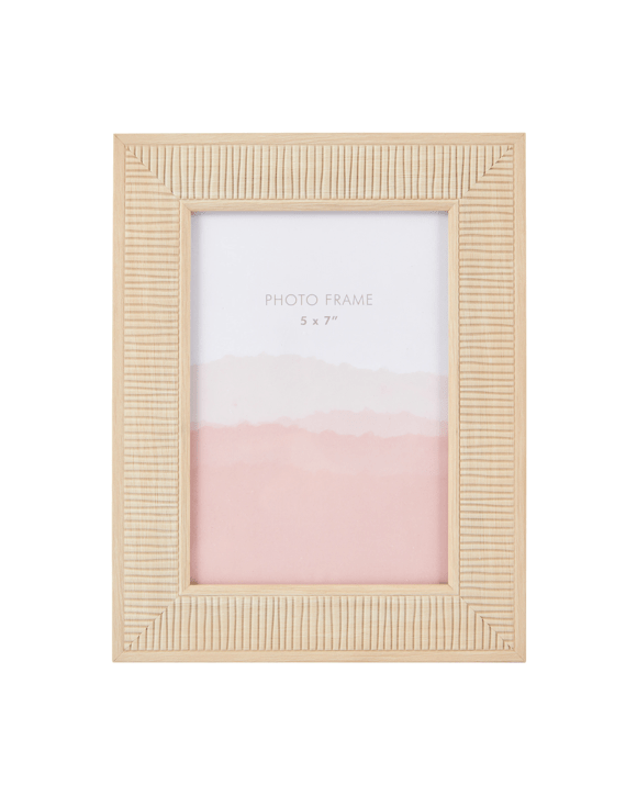 Ribbed Frame 5in. x 7in. - Oak Look