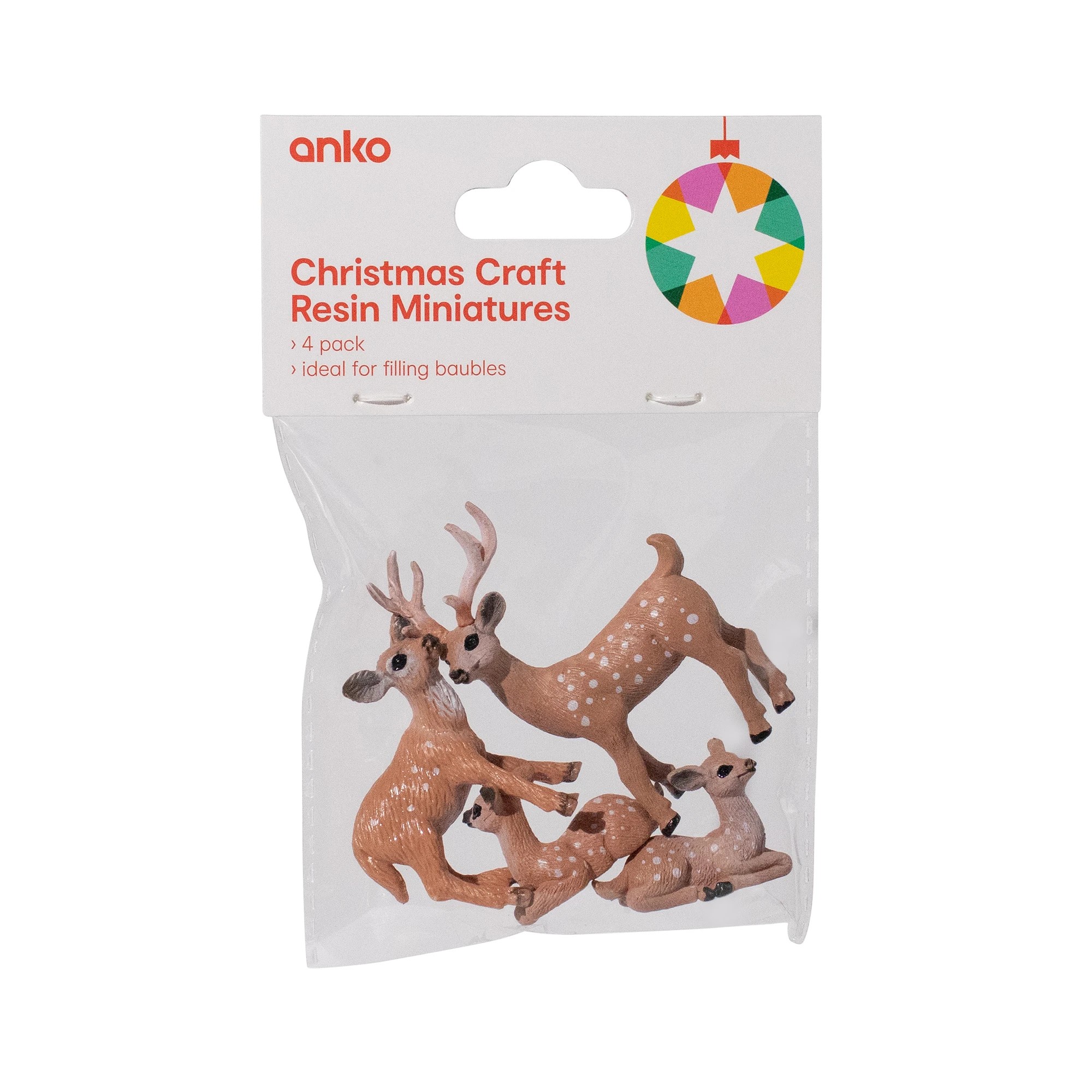 1 4 Pack Christmas Craft Resin Miniatures, 1 of 6