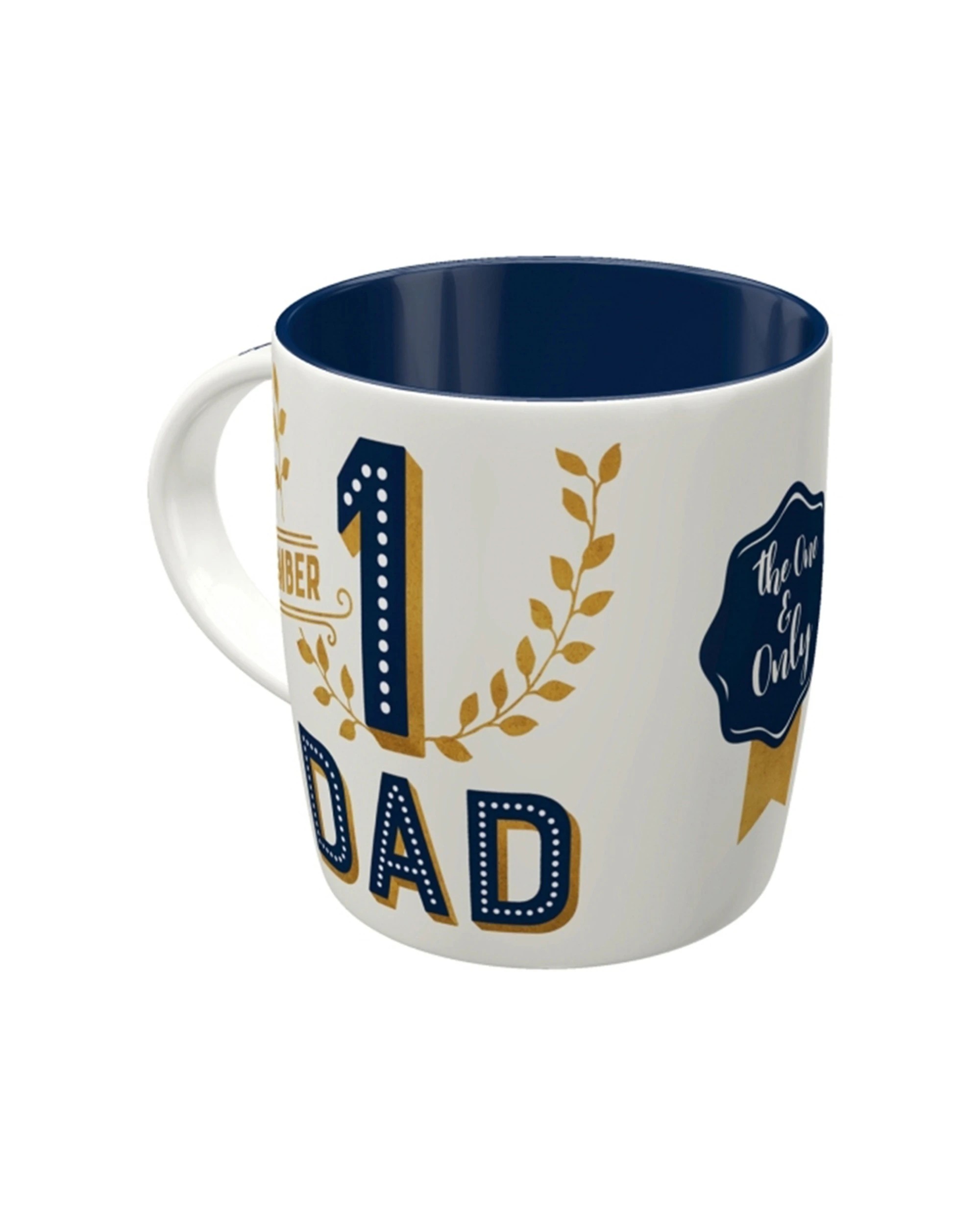 1 Nostalgic-Art Ceramic Mug 330ml Mug - Number 1 Dad - Multi, 1 of 4
