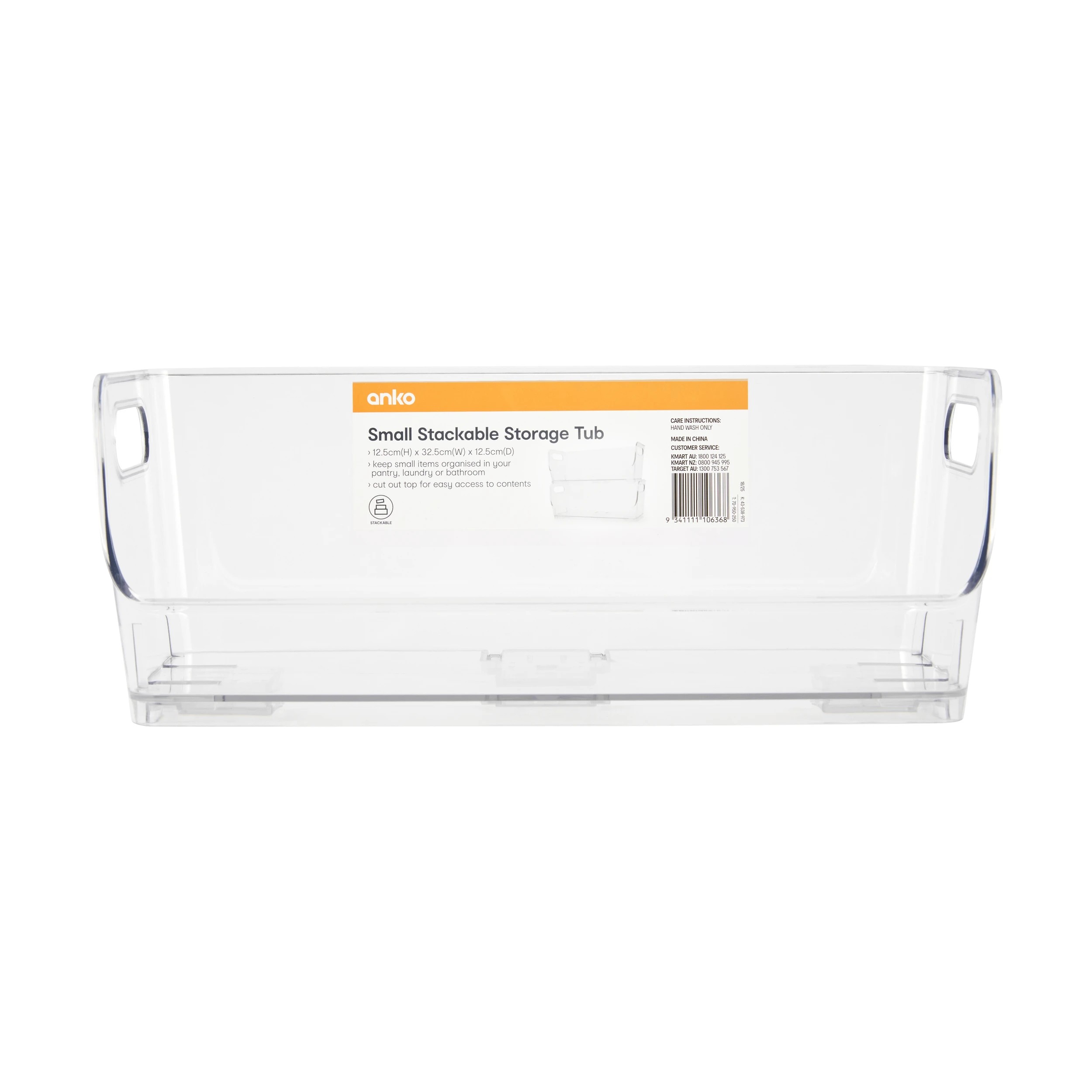 6 Small Stackable Storage Tub - Clear, 6 of 6
