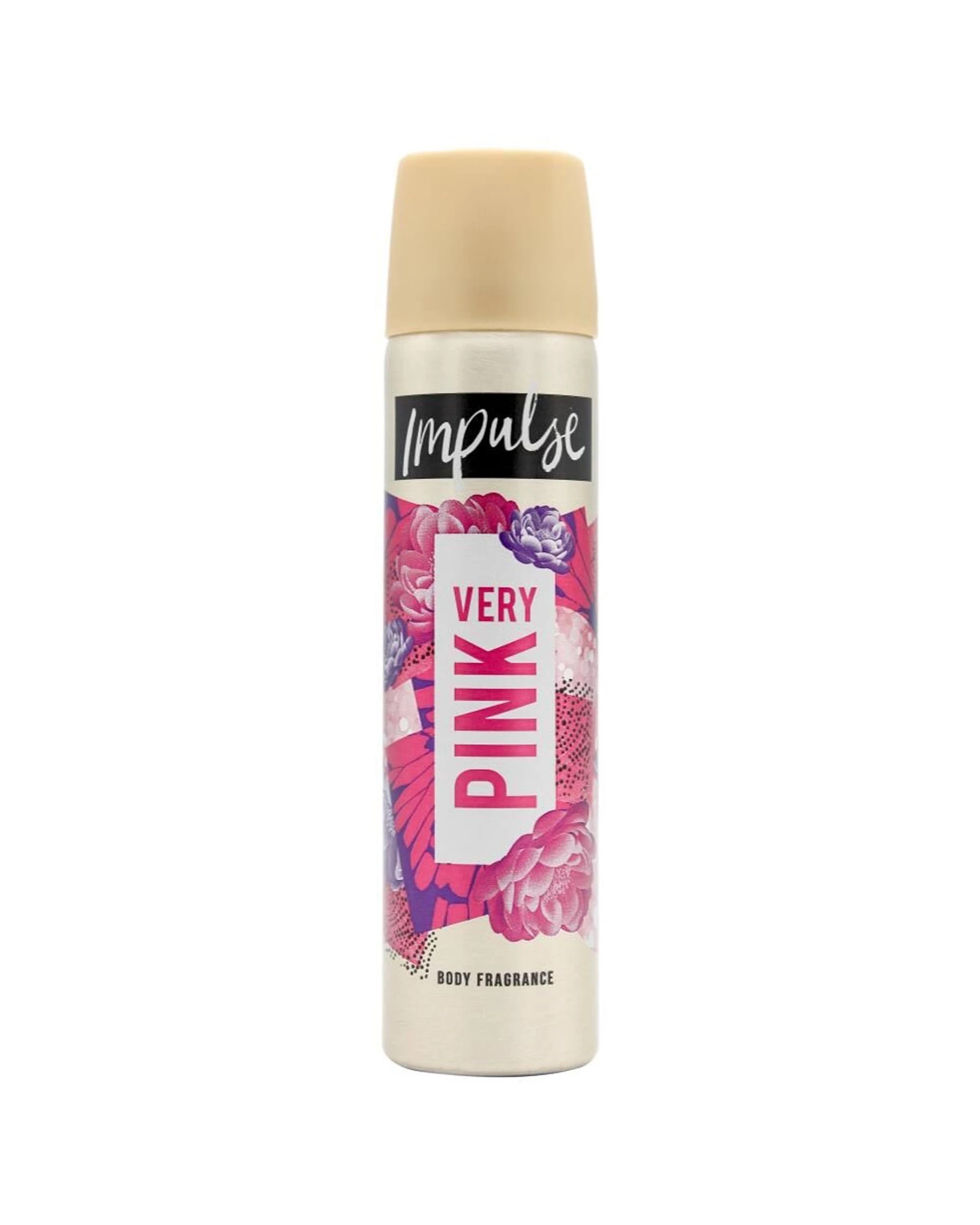 1 Impulse Very Body Fragrance Floral Womens Deodorant Spray 50g - Pink, 1 of 2