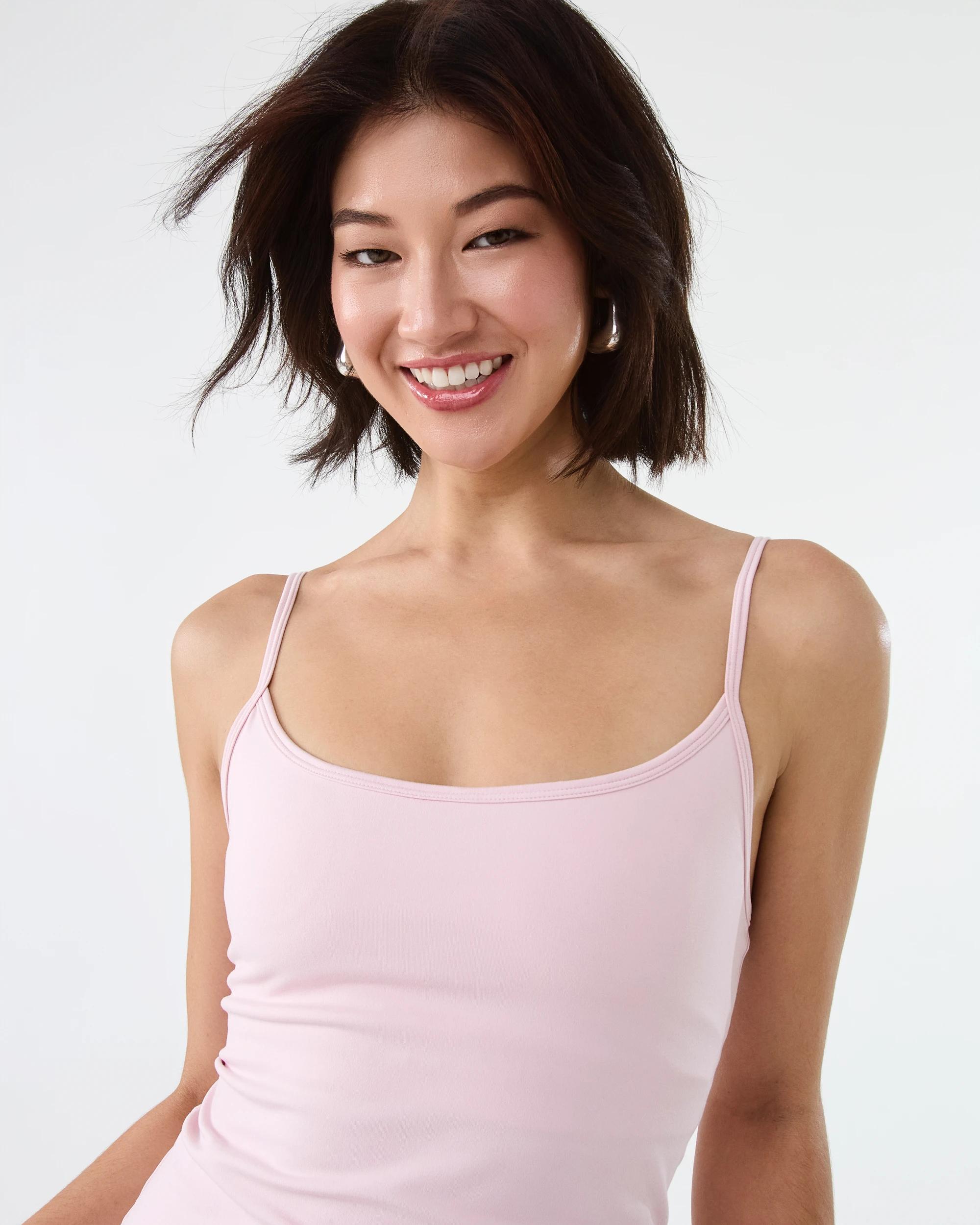 5 Active Womens Ultrasoft Shelf Tank AURA PINK, 5 of 6