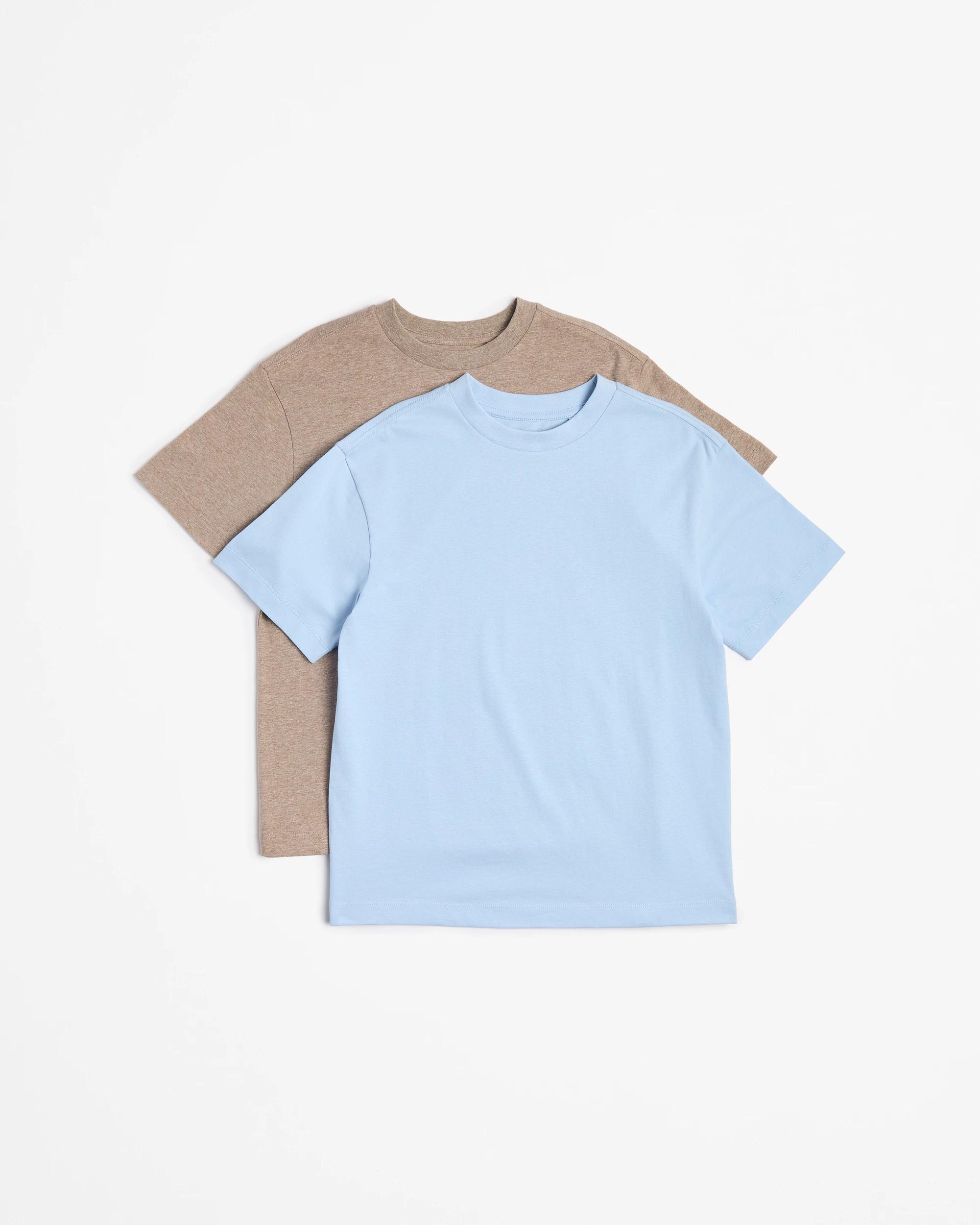 1 Target Australian Cotton 2 Pack T-shirts BLUE / GREY, 1 of 4