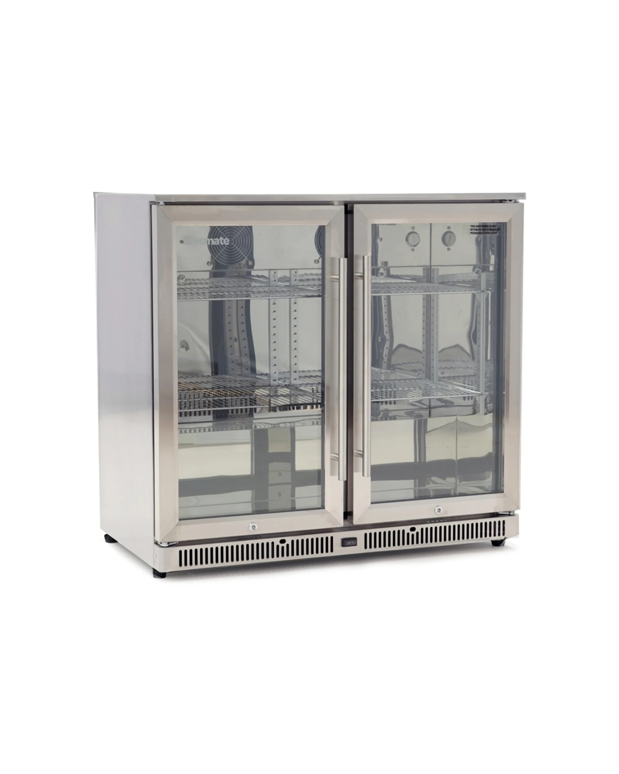 2 Gasmate 2 Door Stainless Steel Alfresco Bar Fridge 208L - Silver, 2 of 5
