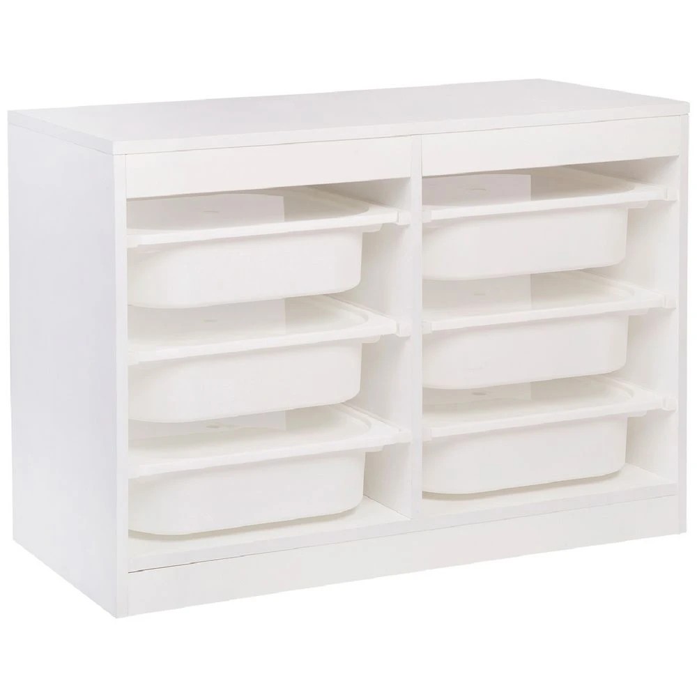 2 Kadink Storage Unit with Tubs and Lids Wide White, 2 of 2