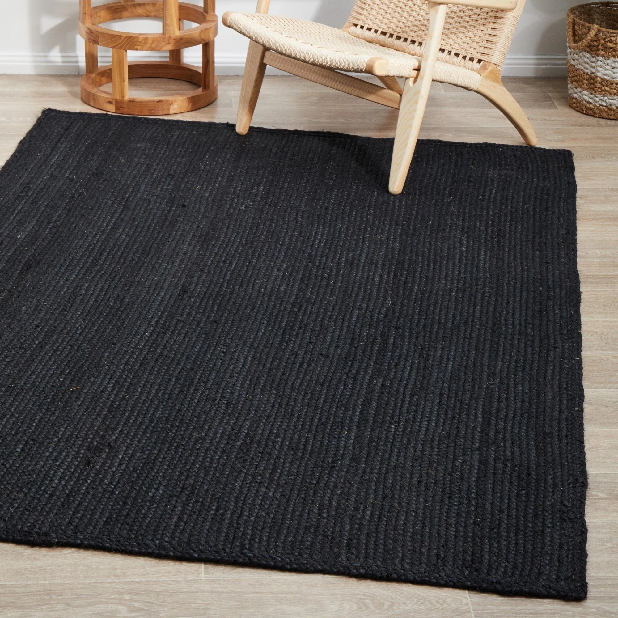 2 Common Ground Rugs Shoreline Black 400x300cm - Extra Extra Large Jute Rug - Black, 2 of 10