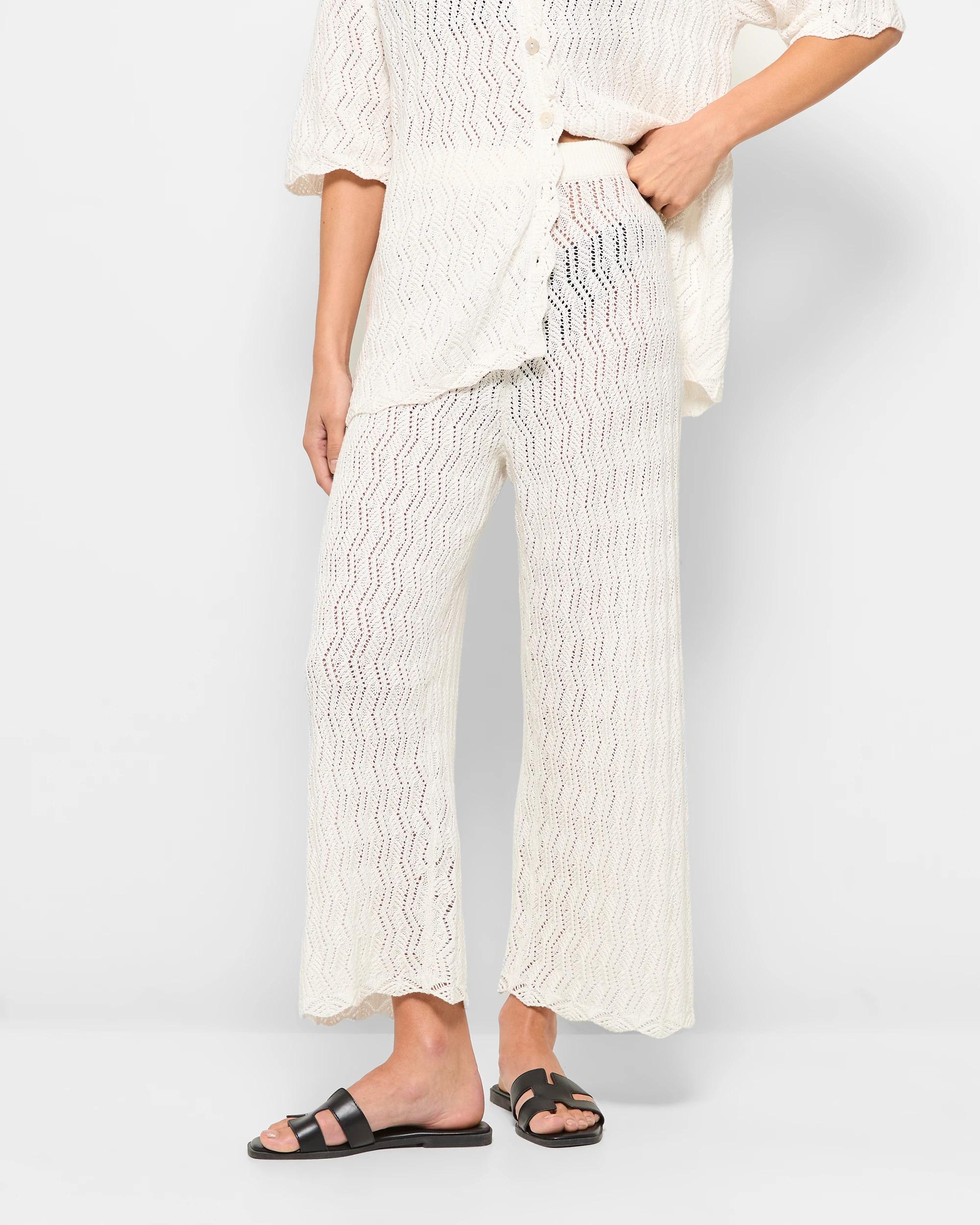 2 Target Resort Crochet Pants CLOUD DANCER, 2 of 5