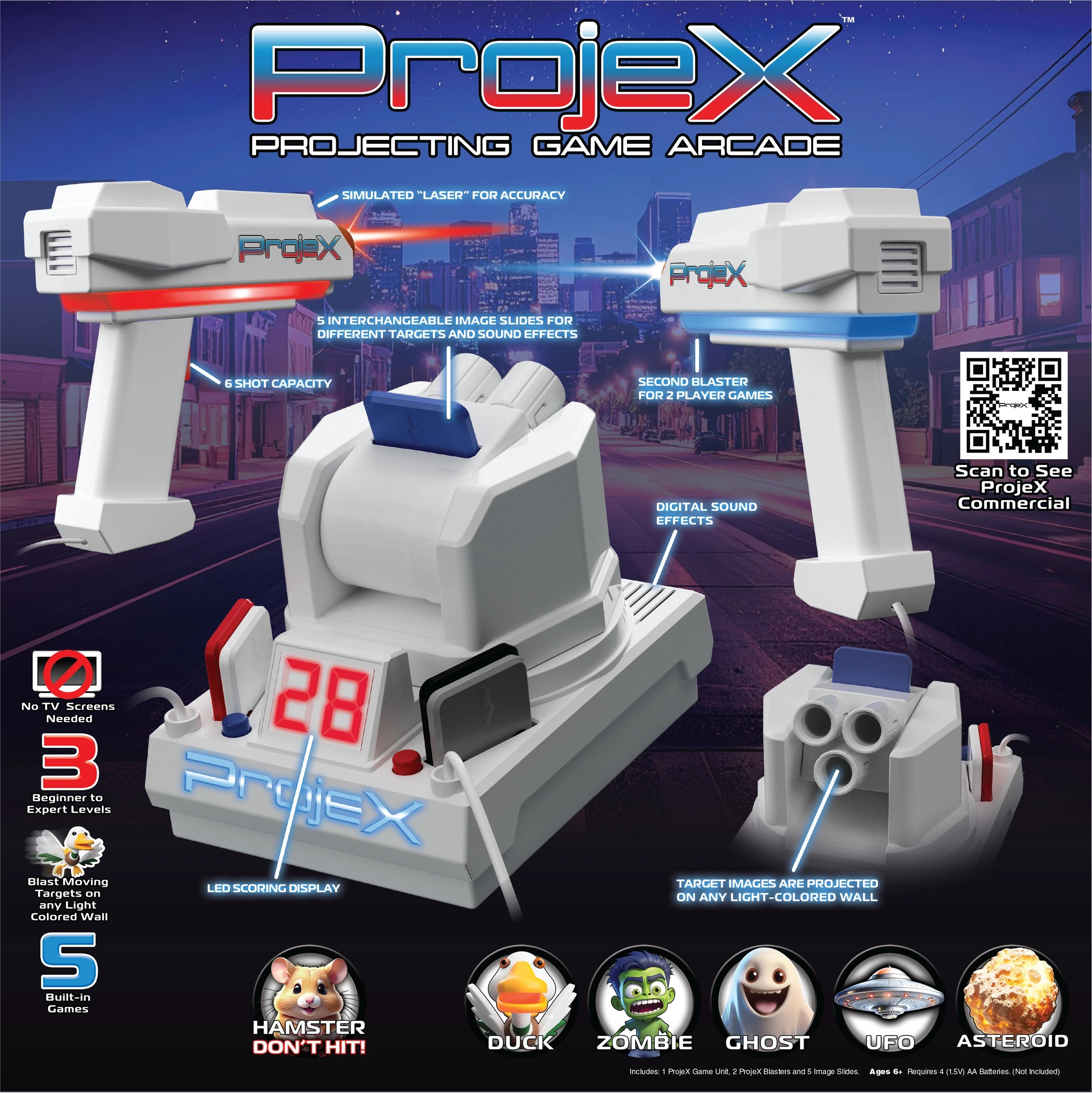 2 Laser X Projex 5 Slides Arcade Game - White, 2 of 5