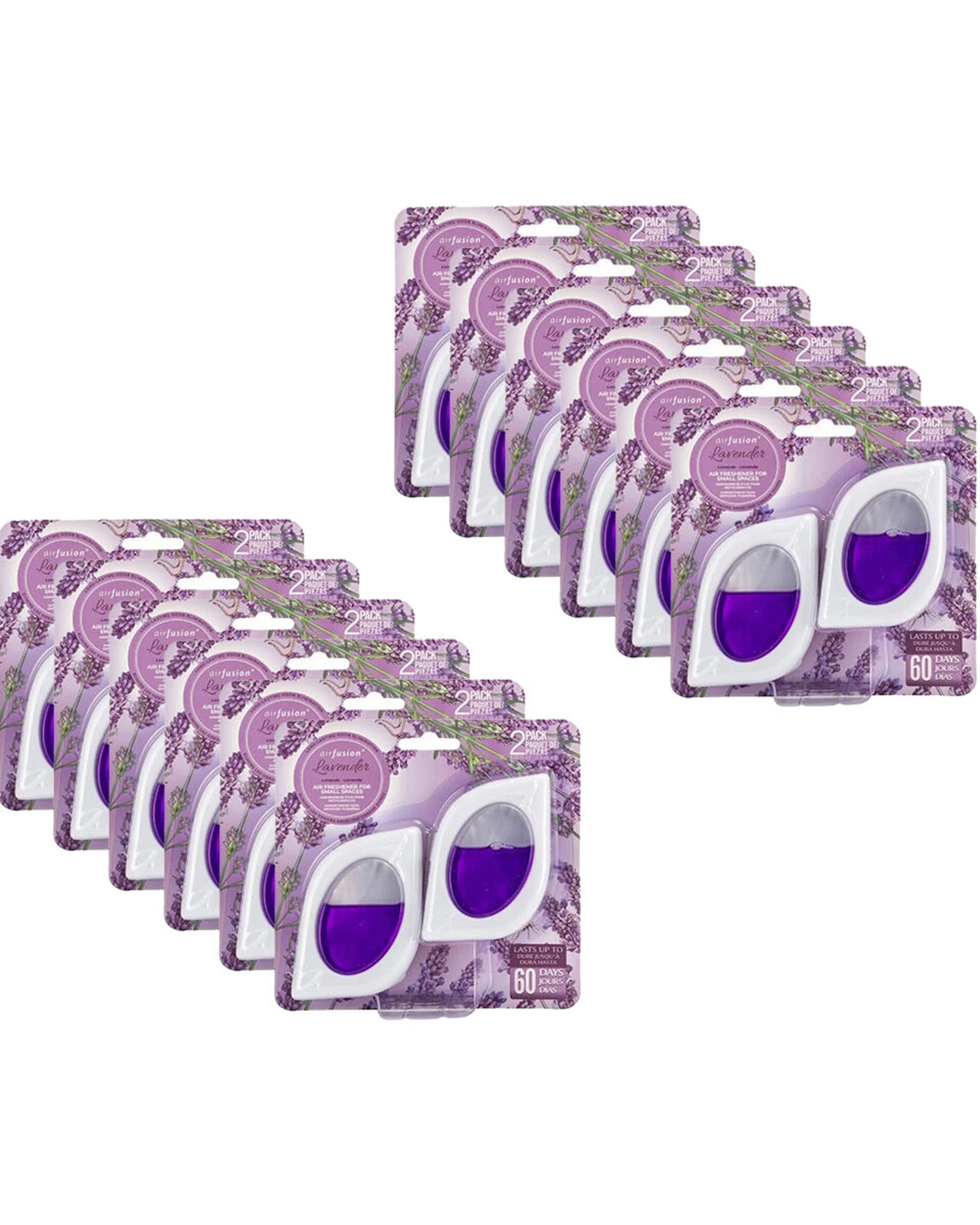 1 Air Fusion 12x 2pc Car Vent Clip Air Freshener 7.5ml - Purple, 1 of 3