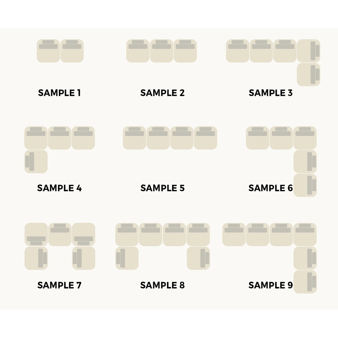 4 Oikiture 1pc Modular Sofa Lounge Chair Armless Tofu Back Pu Leather
 - Brown, 4 of 10