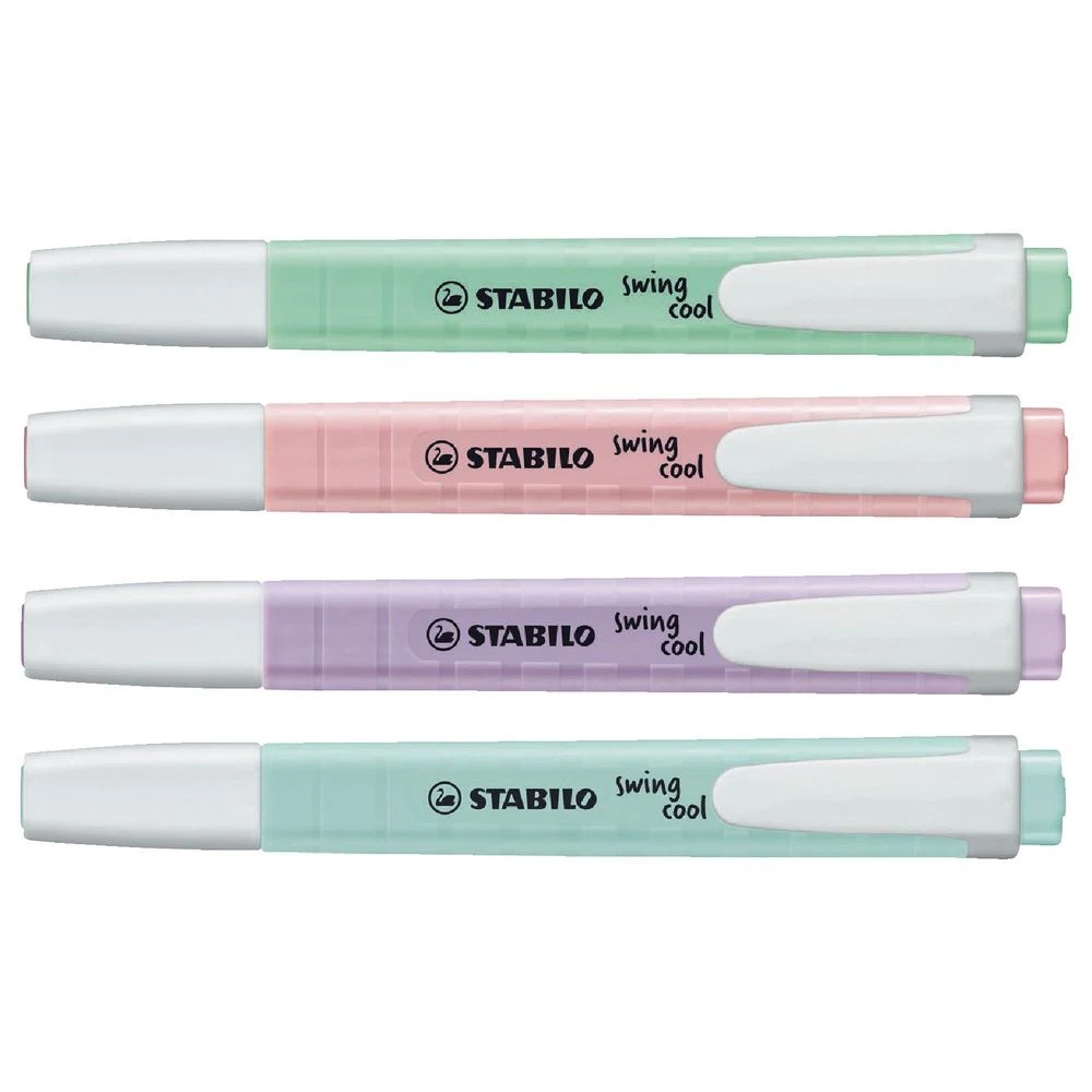 3 Stabilo Swing Cool Highlighters Pastel 4 Pack, 3 of 4