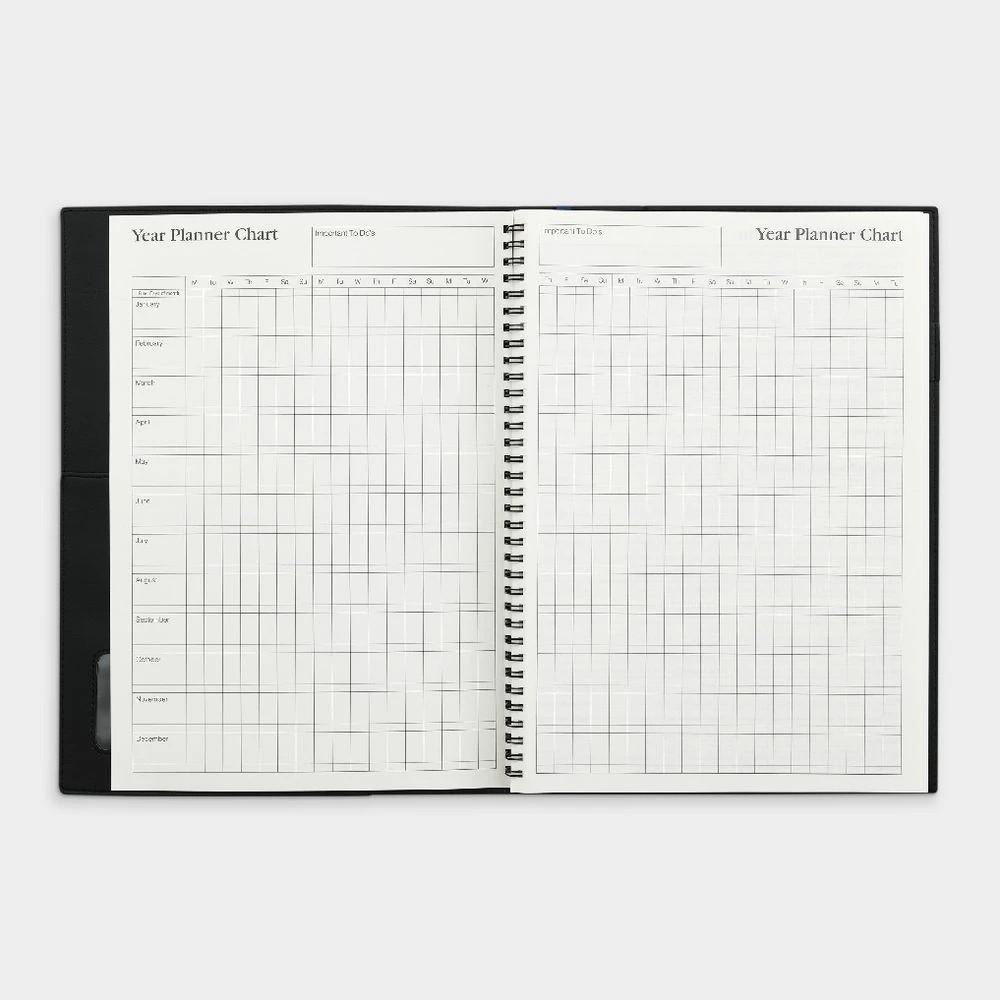 4 Collins Debden Vanessa A4 Week-to-View Undated Diary Black, 4 of 8