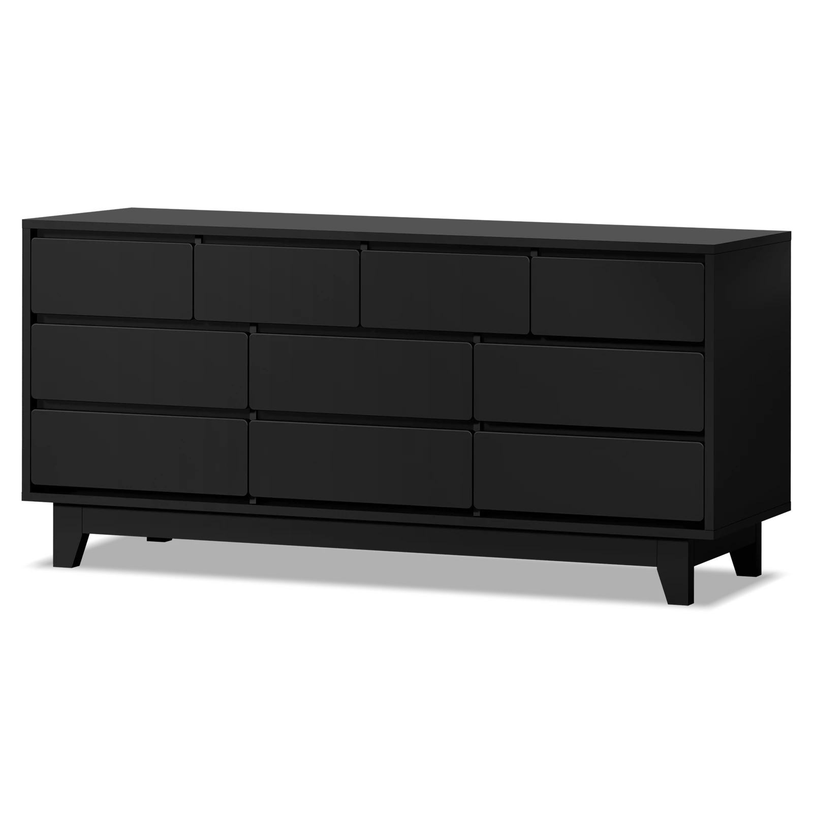 1 Alfordson 10 Chest of Drawers Minimalist Storage Cabinet Dresser - Black, 1 of 10