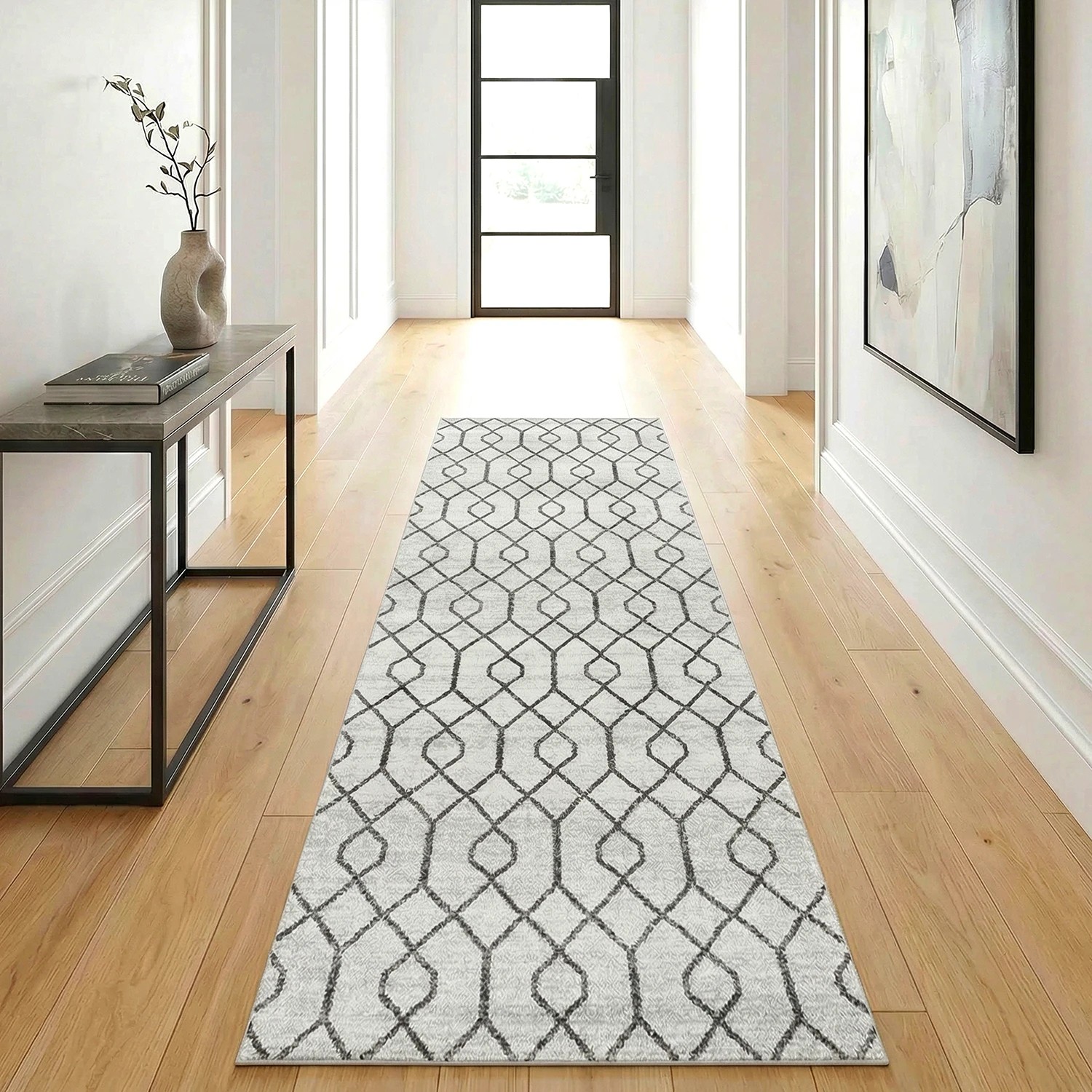 1 Common Ground Rugs Elysium Hailey Runner 300x80cm - Medium Runner Power Loomed Pet Friendly Rug - Natural, 1 of 4