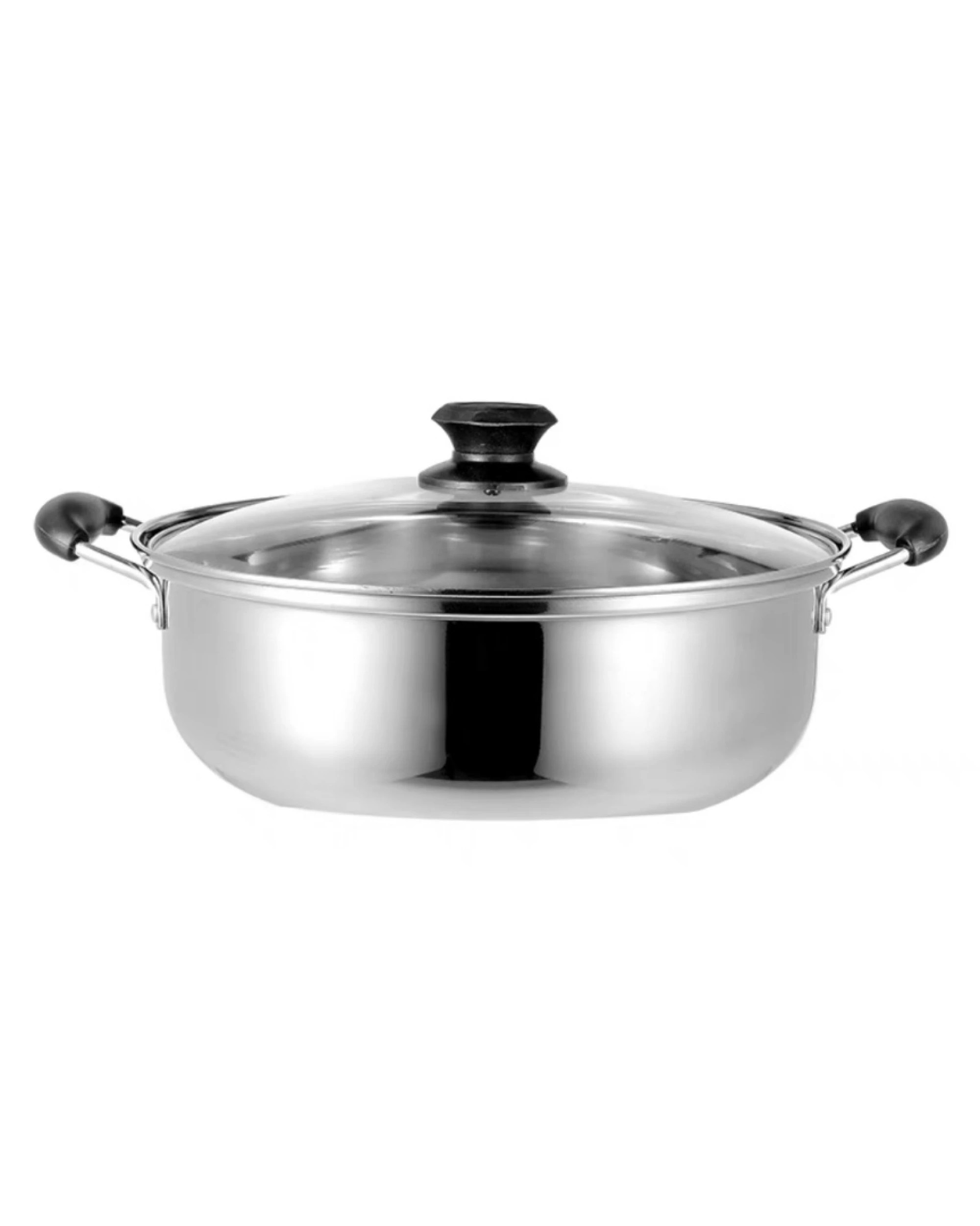 1 BR Home Stainless Steel Induction Hot Pot Pan, 28cm, 1 of 5