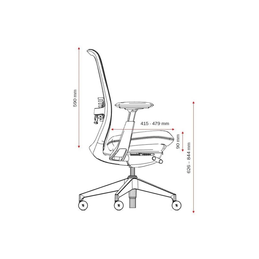 8 Haworth Soji Ergonomic with Arms Chair Black Ergonomic Chairs and Desk Chairs, 8 of 10