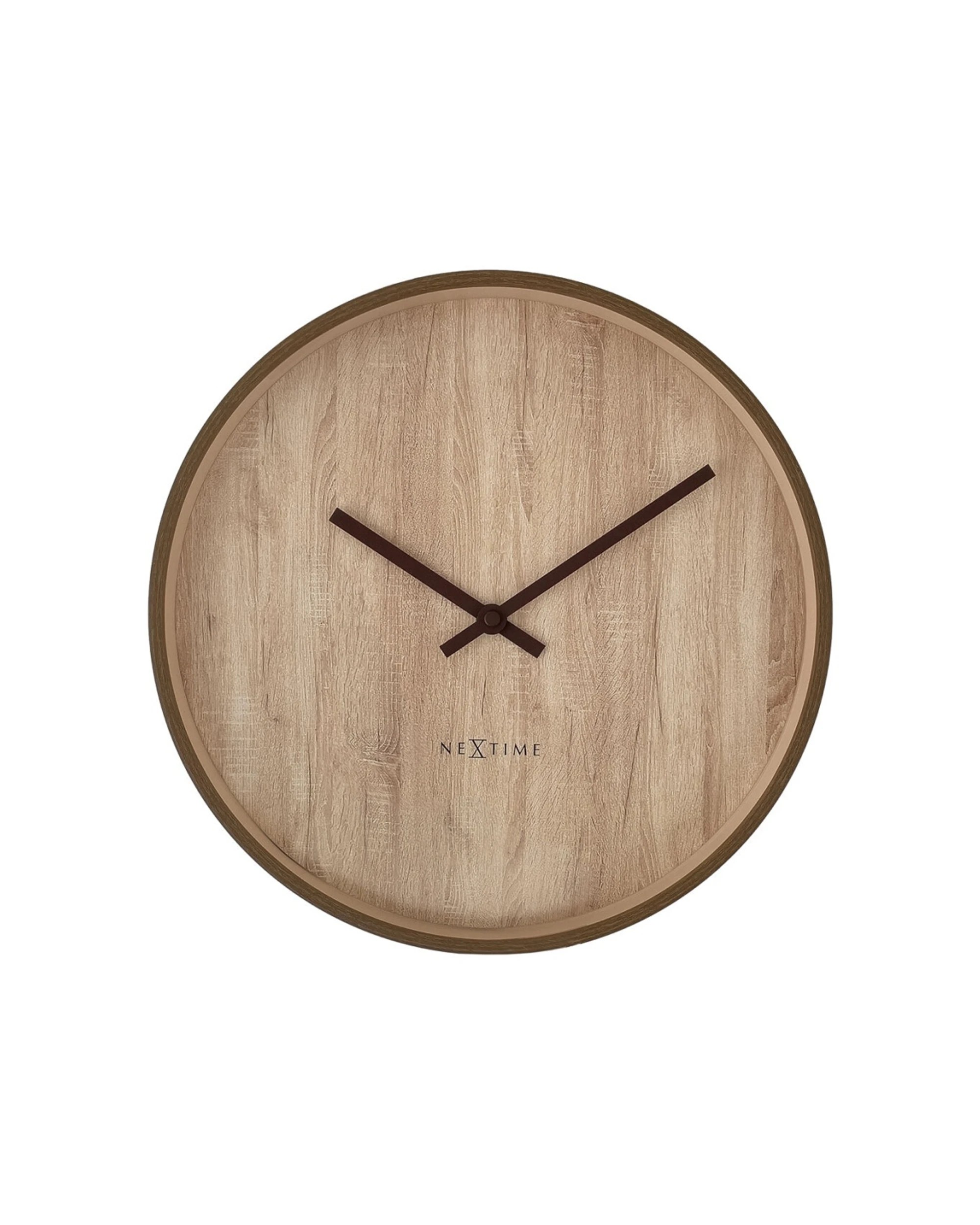 1 NEXTIME Oslo Silent Wall Clock Japandi Style Aluminium Case 30cm, 1 of 6